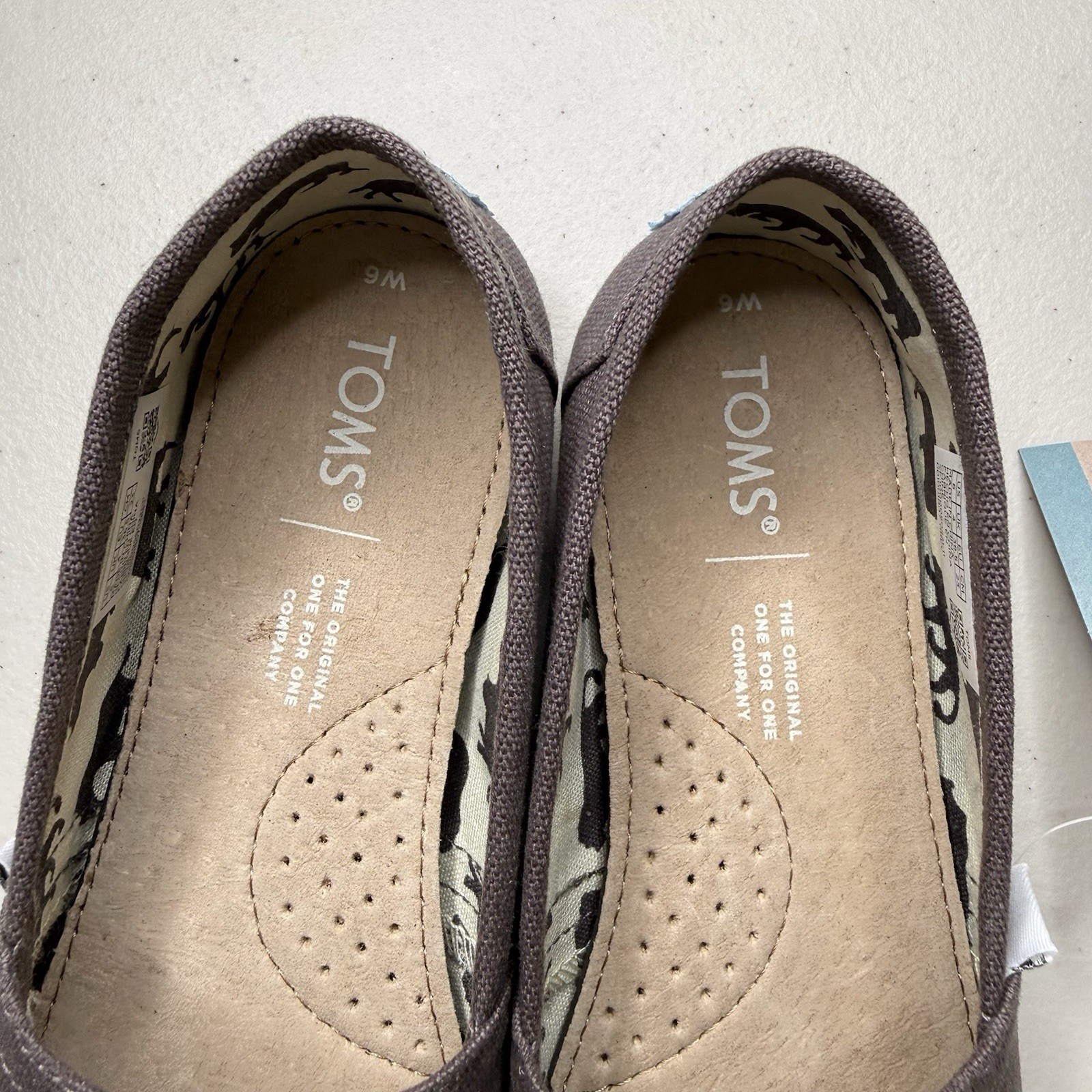 Toms Alpargata Slip-on Shoes Ash Grey Canvas Women 6