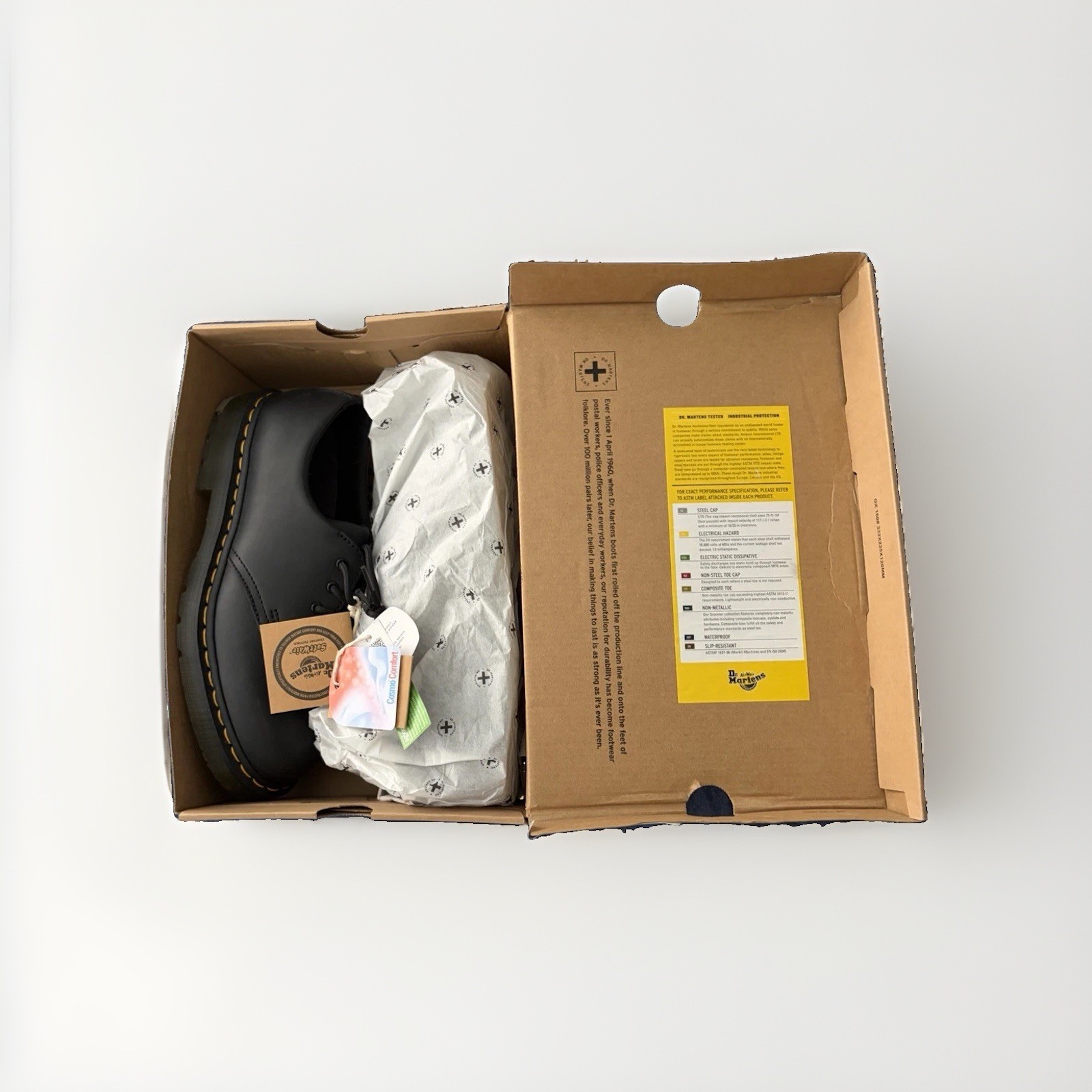 NEW Dr. Martens 1461 SR SoftWair Slip Resistant Shoes Black Women’s 11 Men’s 10