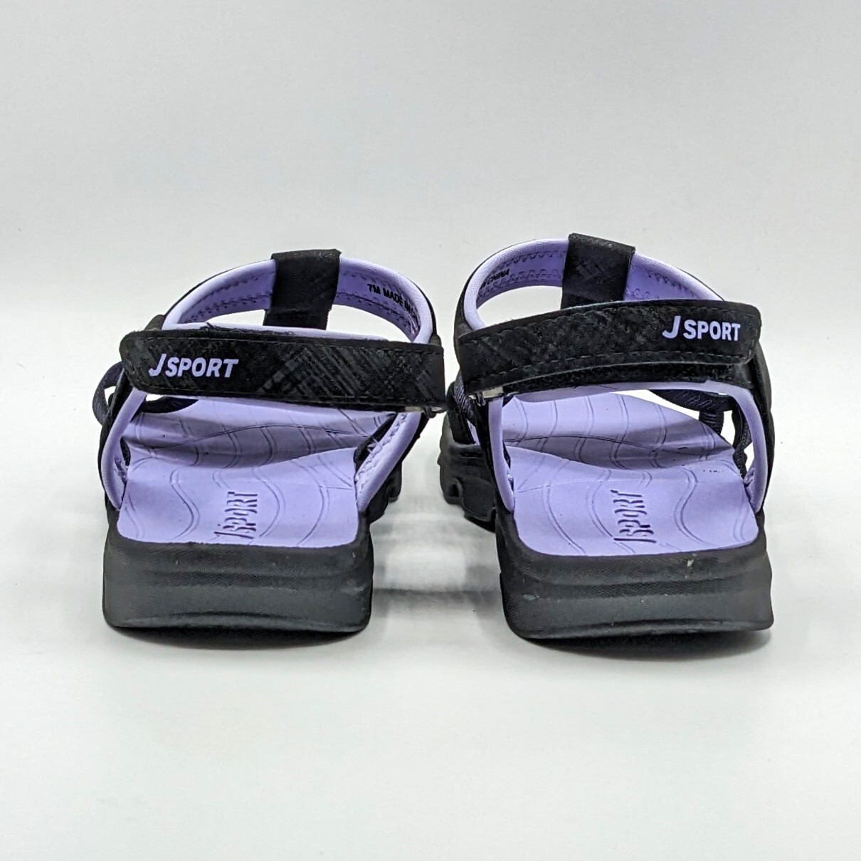 Jsport KAIA Women’s Sports Sandal – Adjustable Straps (Black/Purple) Pick Size
