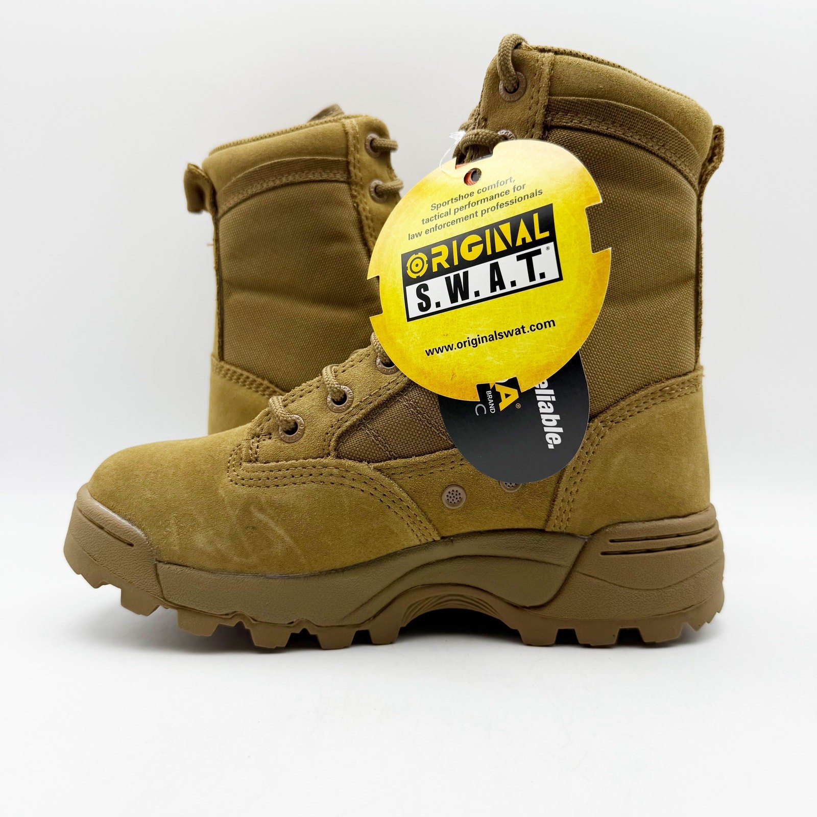 Original S.W.A.T. Womens Classic 9″ Boots US 5 Tan Slip Resistant Cordura NIB