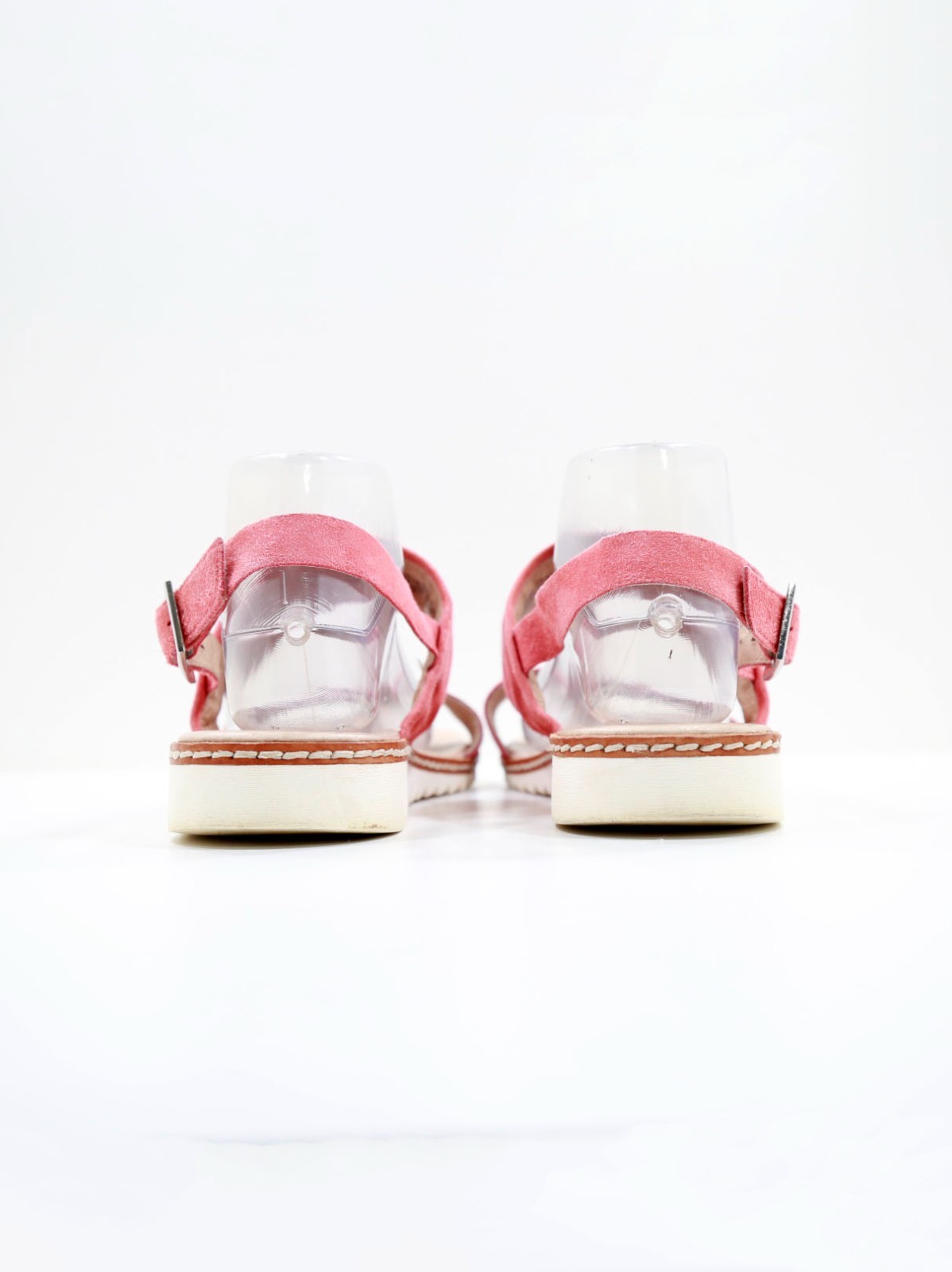 Caslon Claire Salmon Red Suede Leather Flat Slingback Sandals – 9.5