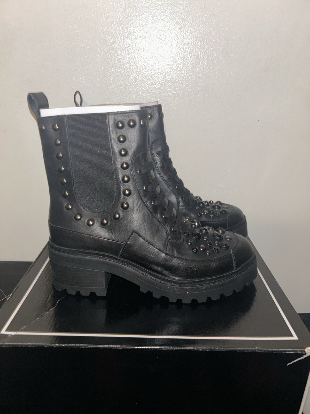 Black Karl Lagerfeld Breck booties 8.5