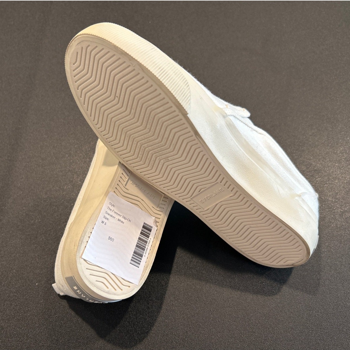 NIB Everlane “The Forever Slip-On Sneaker” – White, Women’s 5 / Men’s 3.5
