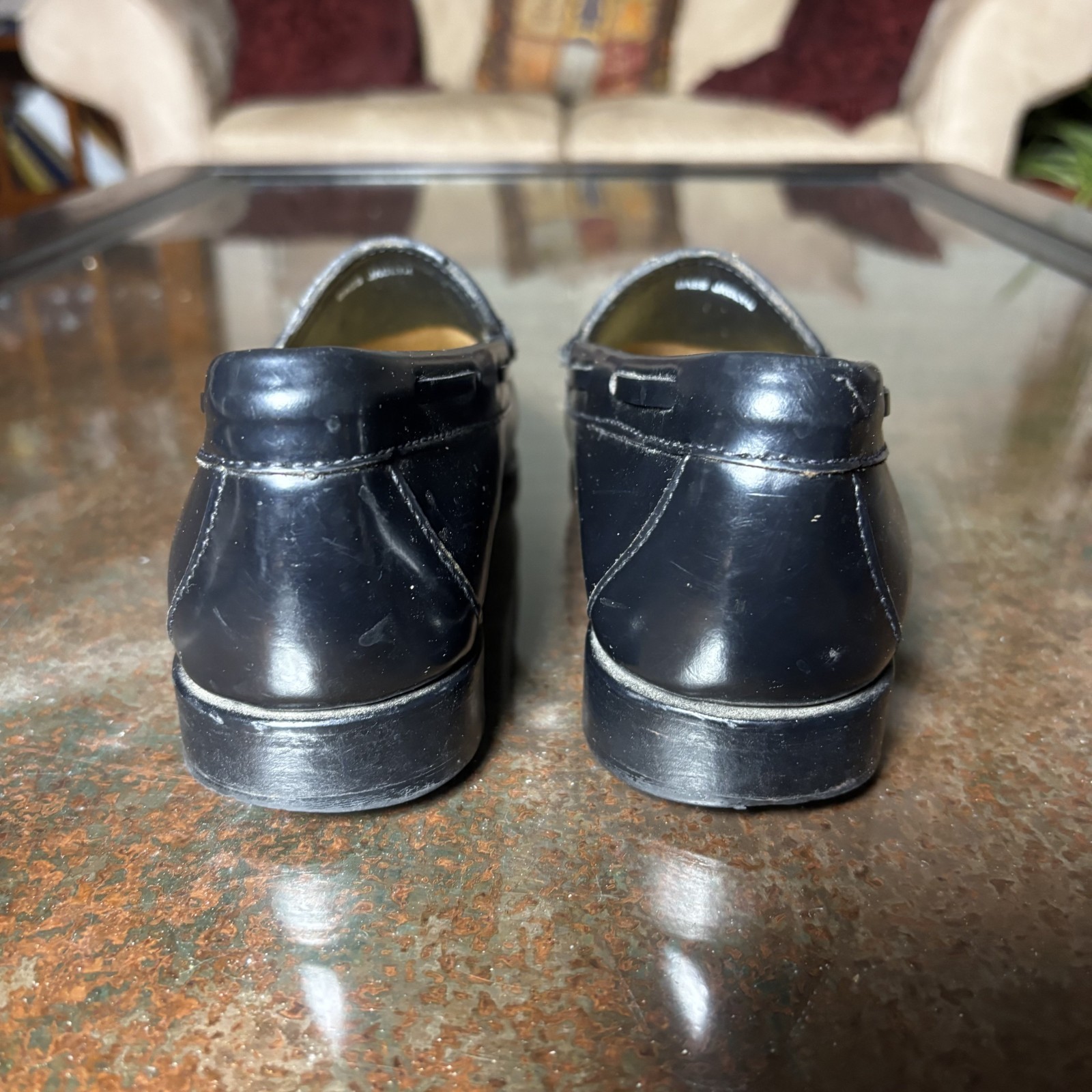 GH Bass Weejuns Penny Loafers Womens Size 5.5 Black Leather Tasseled Classic