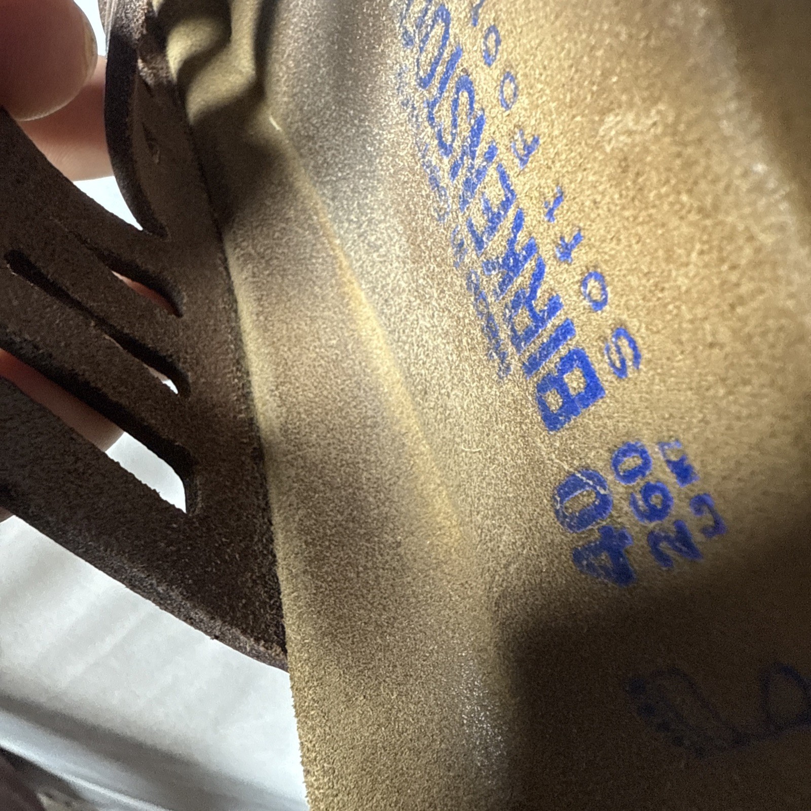 Birkenstock Sandals Brown Granada Slides Leather Buckle Womens 40 L9 M7 2W