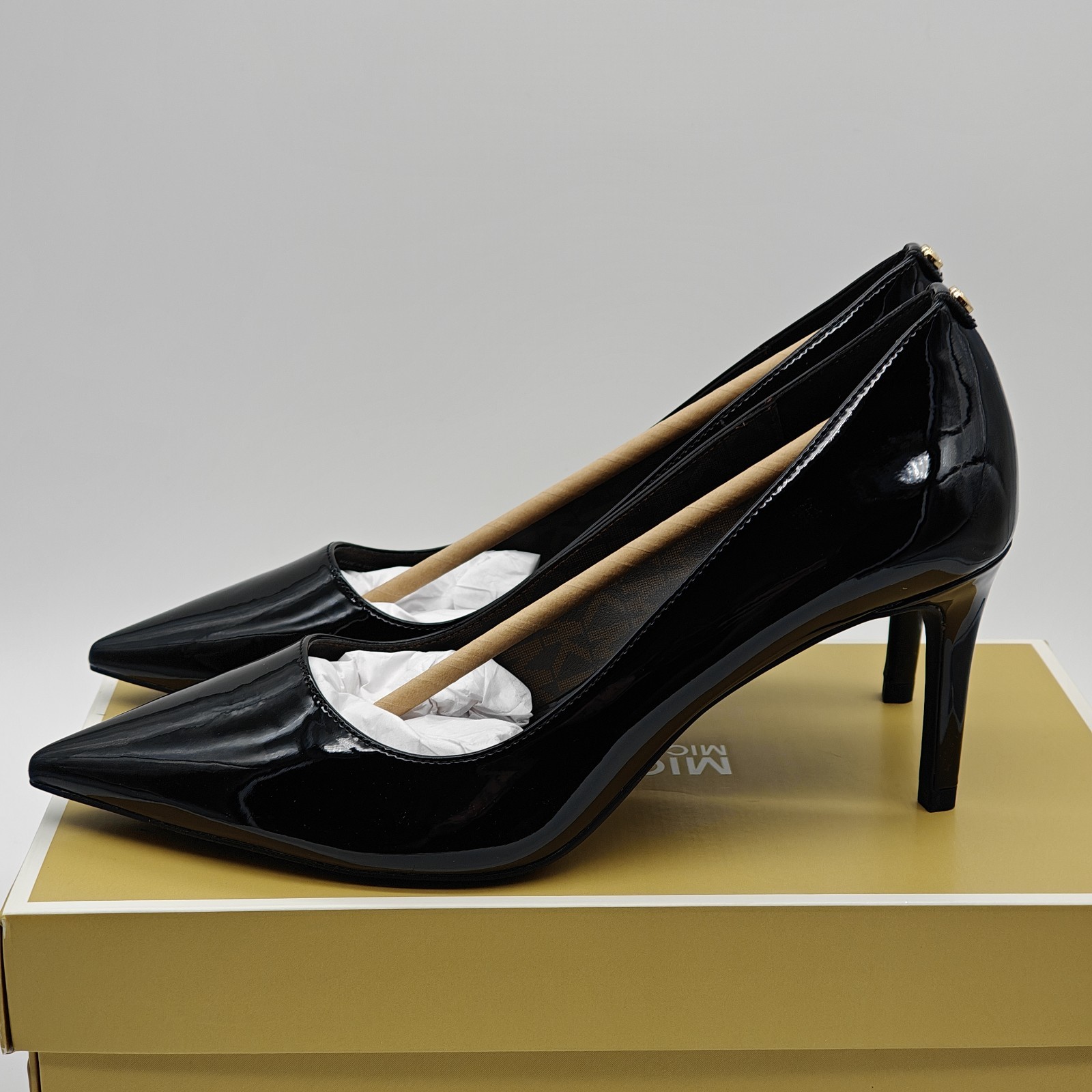 Michael Kors Alina Flex Pump Women’s 8M Black Pointed Toe 3″ Heels New