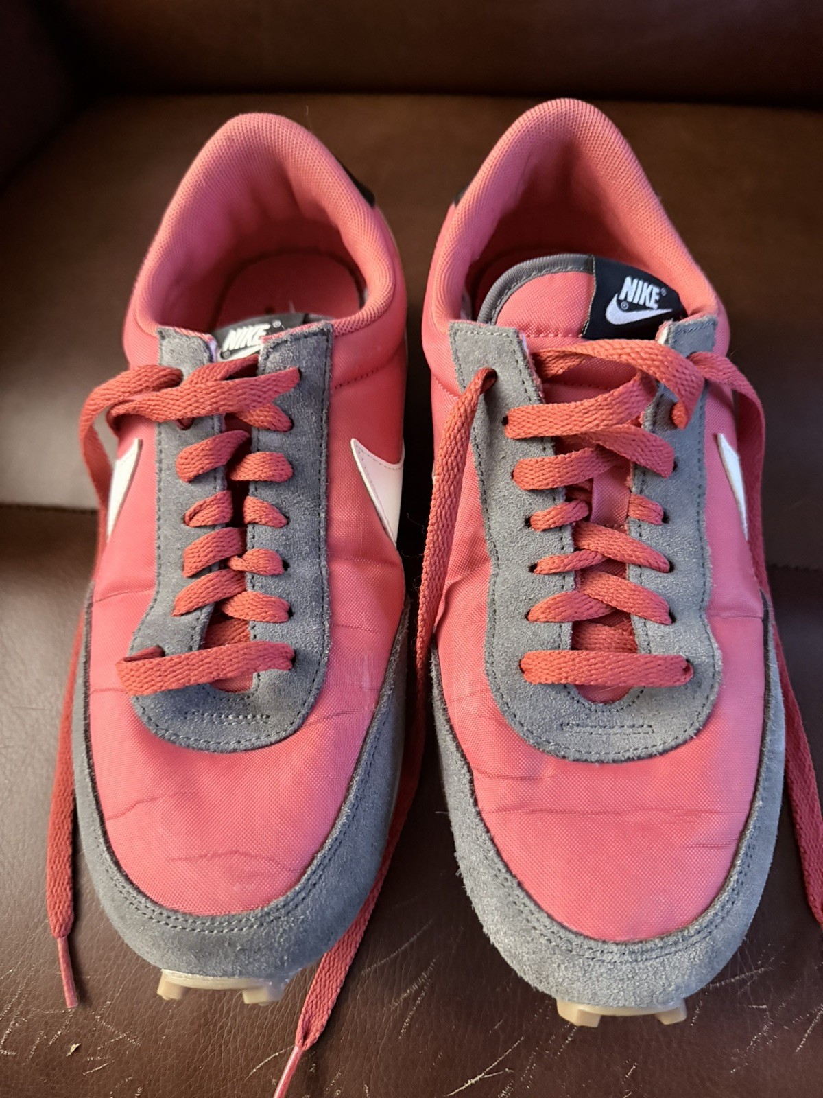 Nike Iron Gray/Track Red/White Daybreak Sneakers US Women 8