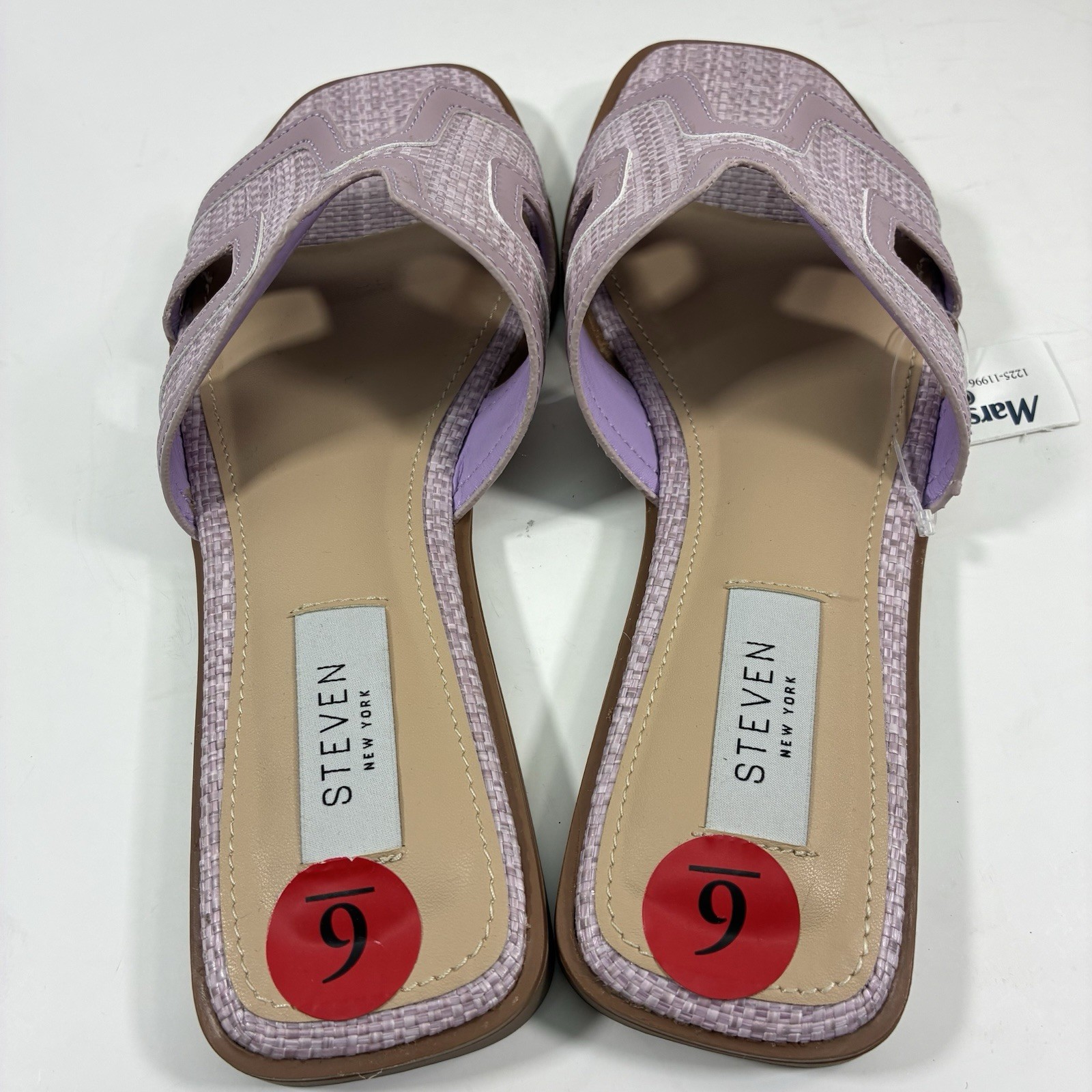 Steven New York Hanna Sandals Slides 6 Flats Lilac Purple Lilac H Strap NWT