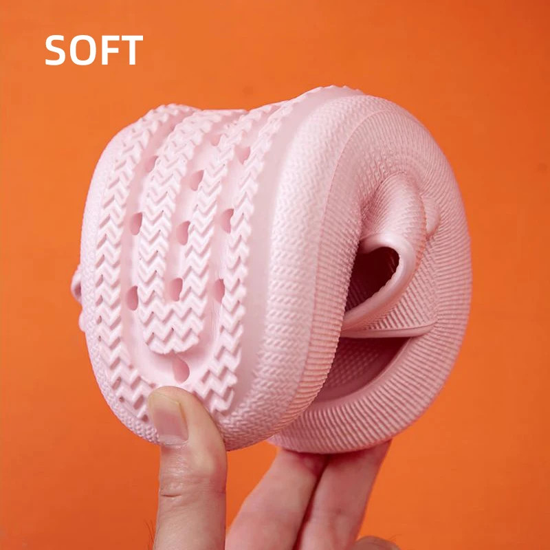 Soft Sole Pillow Slippers for Women Double Buckle Thick Platform Cloud Slides Sa