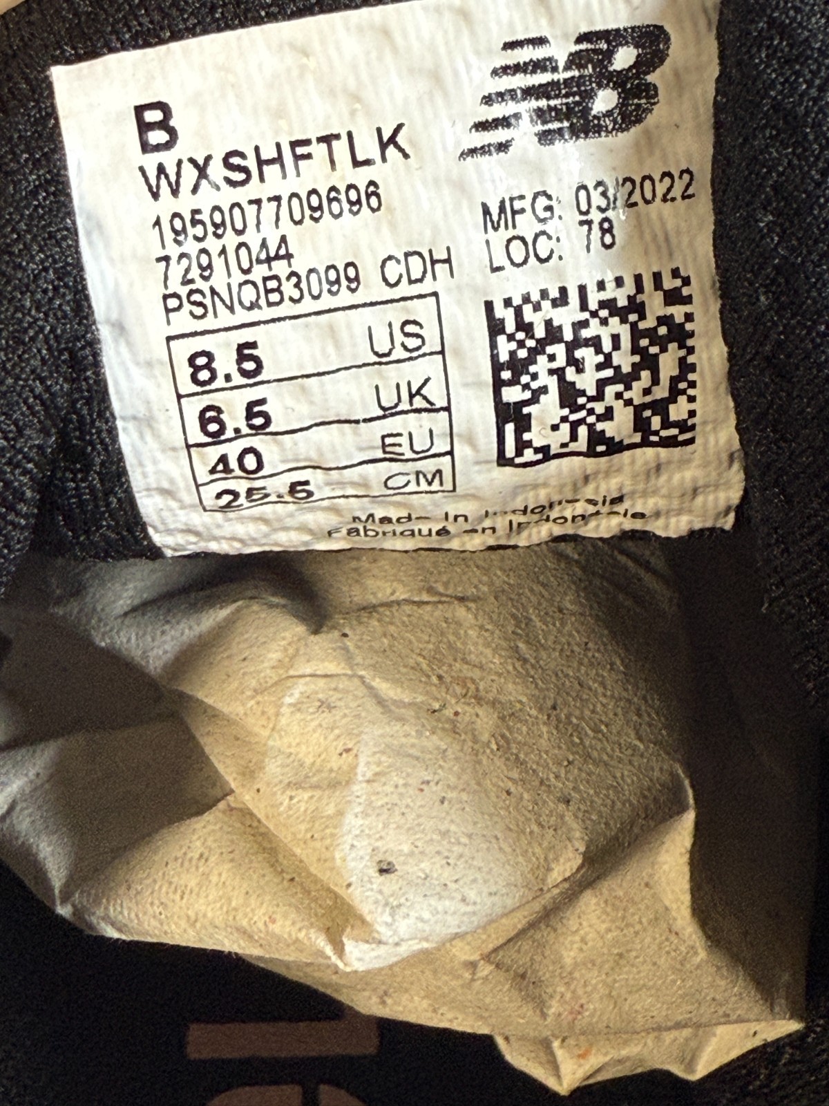 New Balance FuelCell Shift TR V1 Women’s 8.5 Black Rose Gold Training Shoes