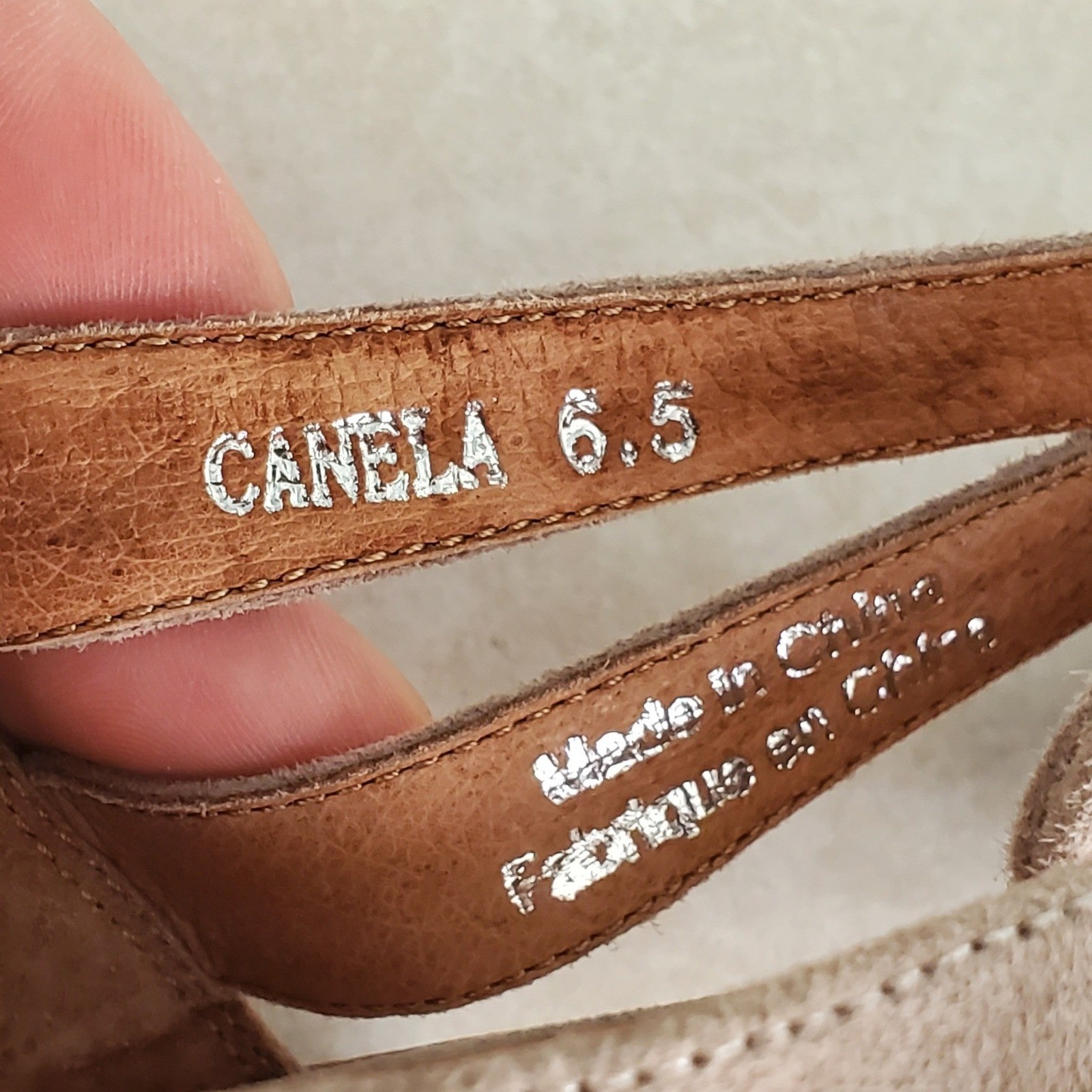 Jeffrey Campbell Canela Flats Taupe Suede Woven Huarache Sandals Size 6.5 Boho