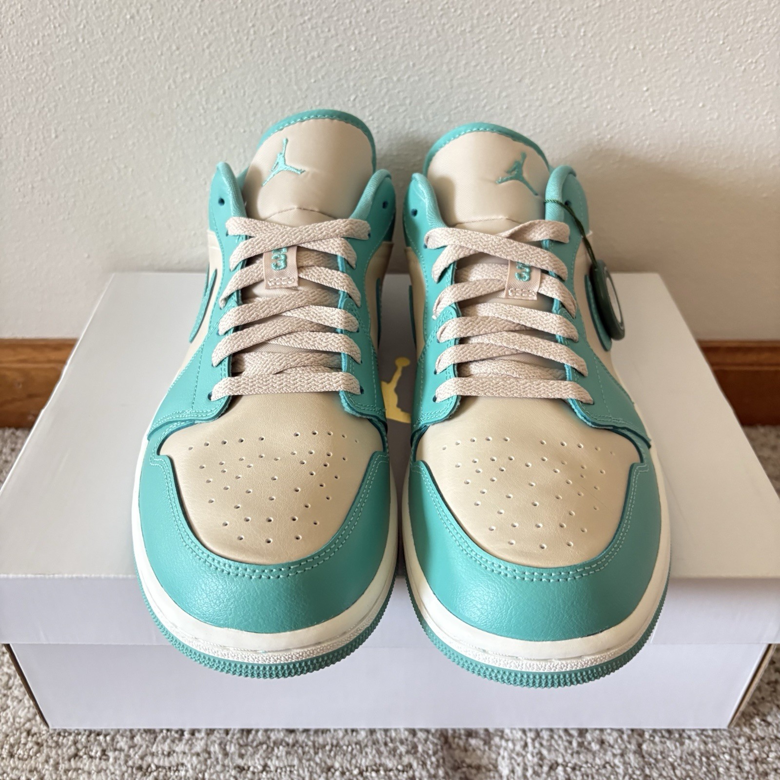 Nike Air Jordan 1 Low Tropical Teal Woman’s Size 12 DC0774-131 Brand New✅