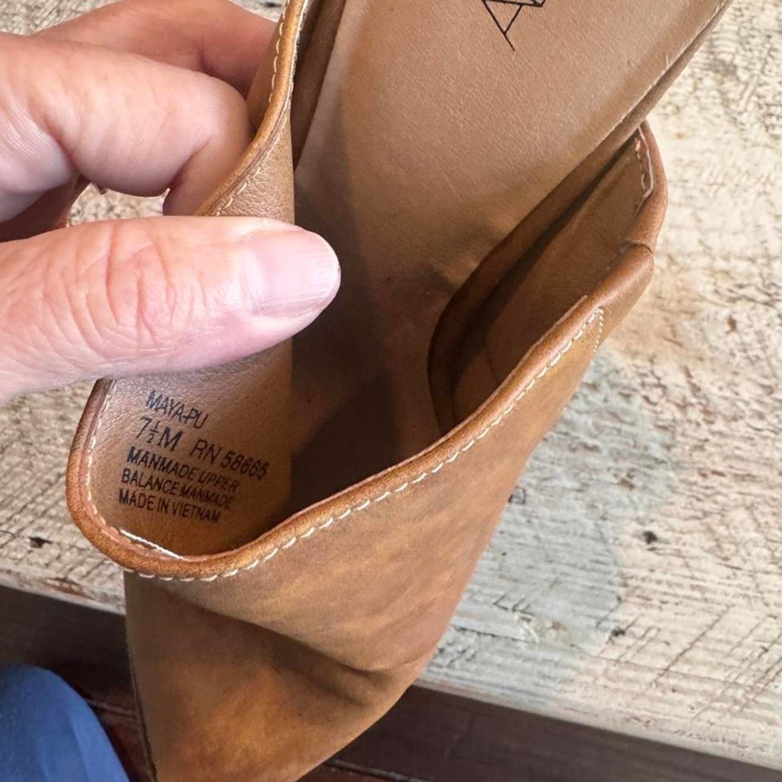 Abound Women’s Brown Tan Mules Slip On Casual Comfort Shoes