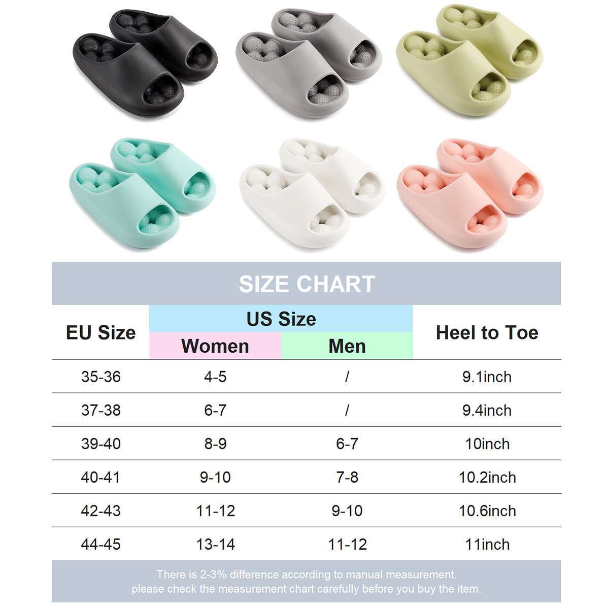 Cozy Pillow Anti-Slip Sandals Ultra Soft Slippers Clouds Home Outdoor EVA Shoes