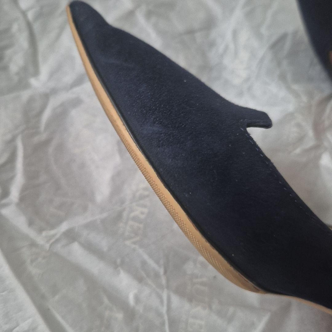 JIMMY CHOO Suede Navy 37.5 Heel