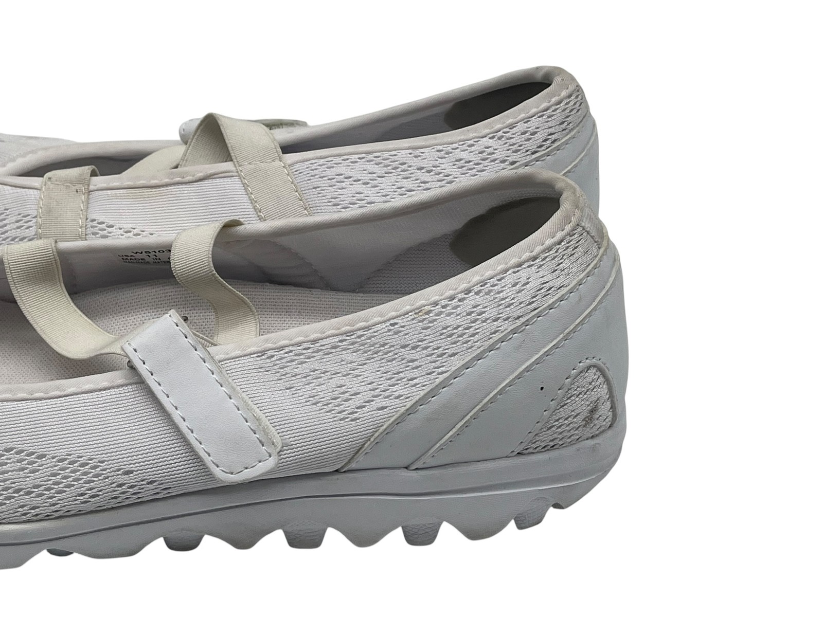 Propet TravelActiv Mary Jane Women’s 11 W White Mesh Walking Shoes W5103