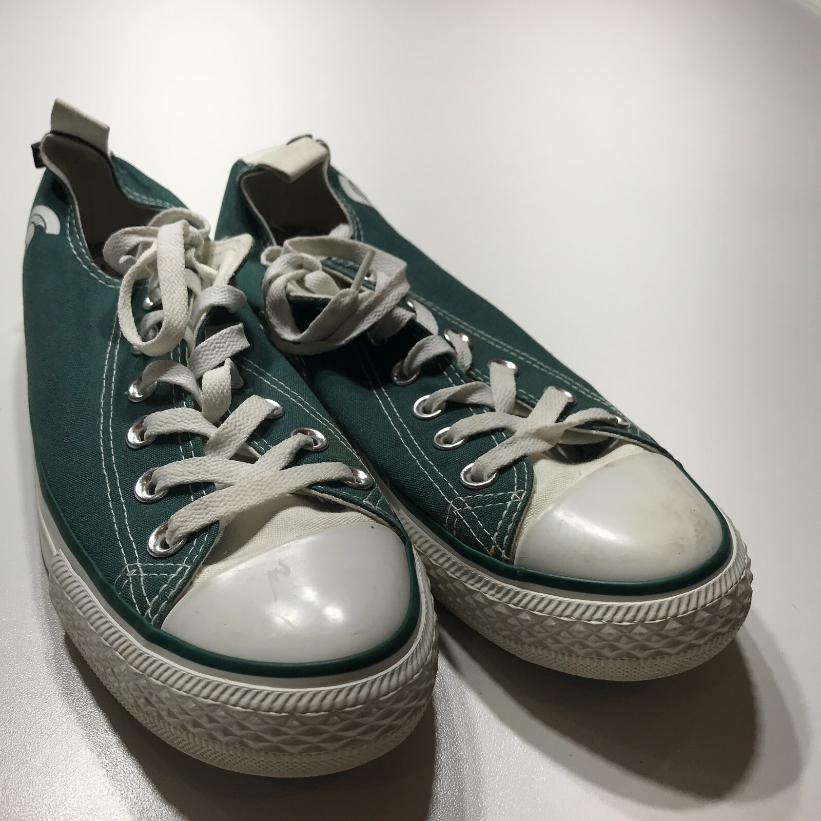 Skicks Sneaker Shoes Womens 8 Michigan Spartans Green Retro Lace Up Casual