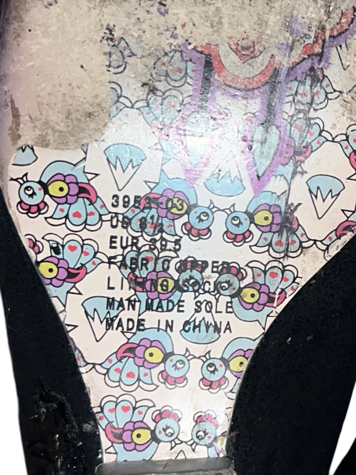 Irregular Choice Black Cat Heels Cheese On Toast Model Size 8.5” +Read