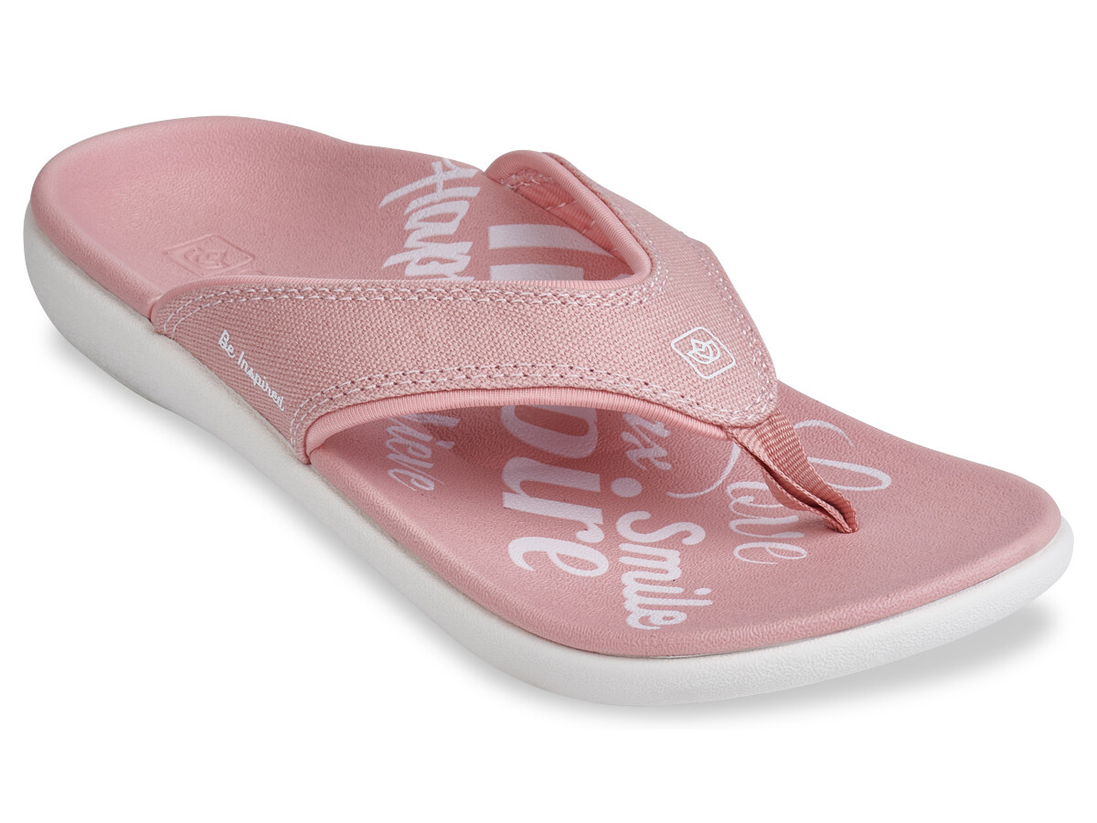 Women’s Spenco Total Support Orthotic Inspiration Blush Yumi Flip Flops Sz 10