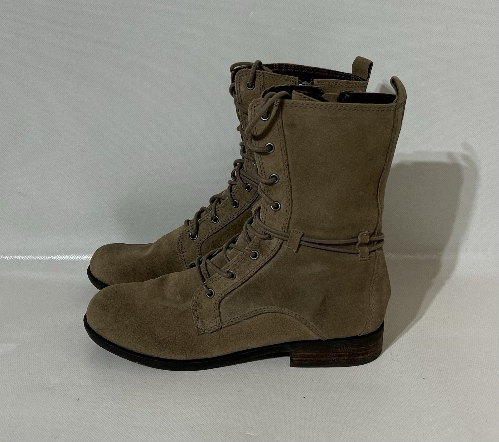 Brown Leather Lace Up Boots Whimsigoth Punk Grunge Victorian Women’s Size 10