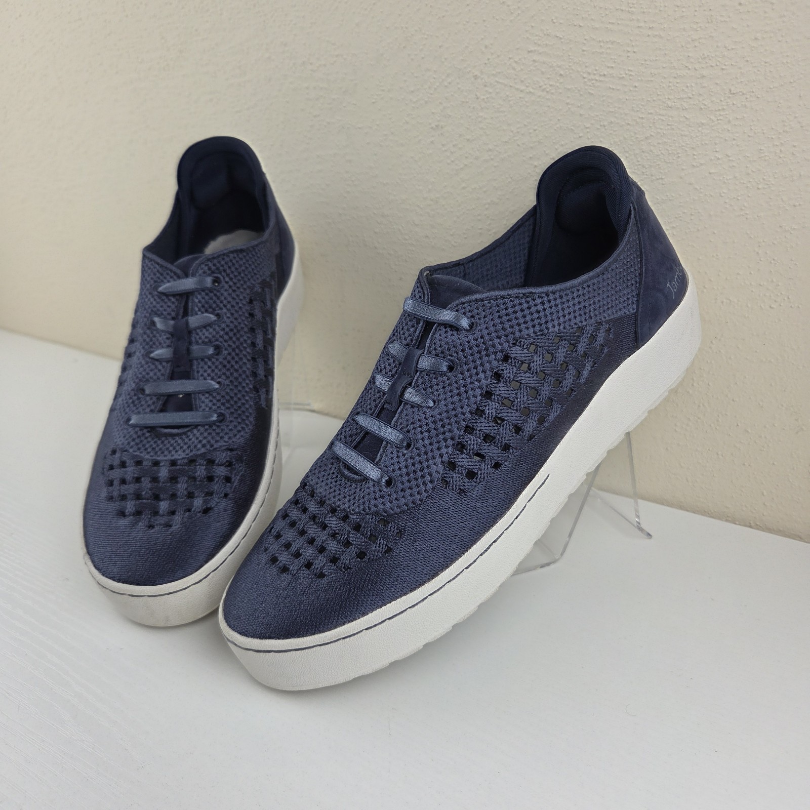 Jambu Lilac Navy Blue/White Relax Foam Mesh Slip On Sneakers Women’s Size 8 M
