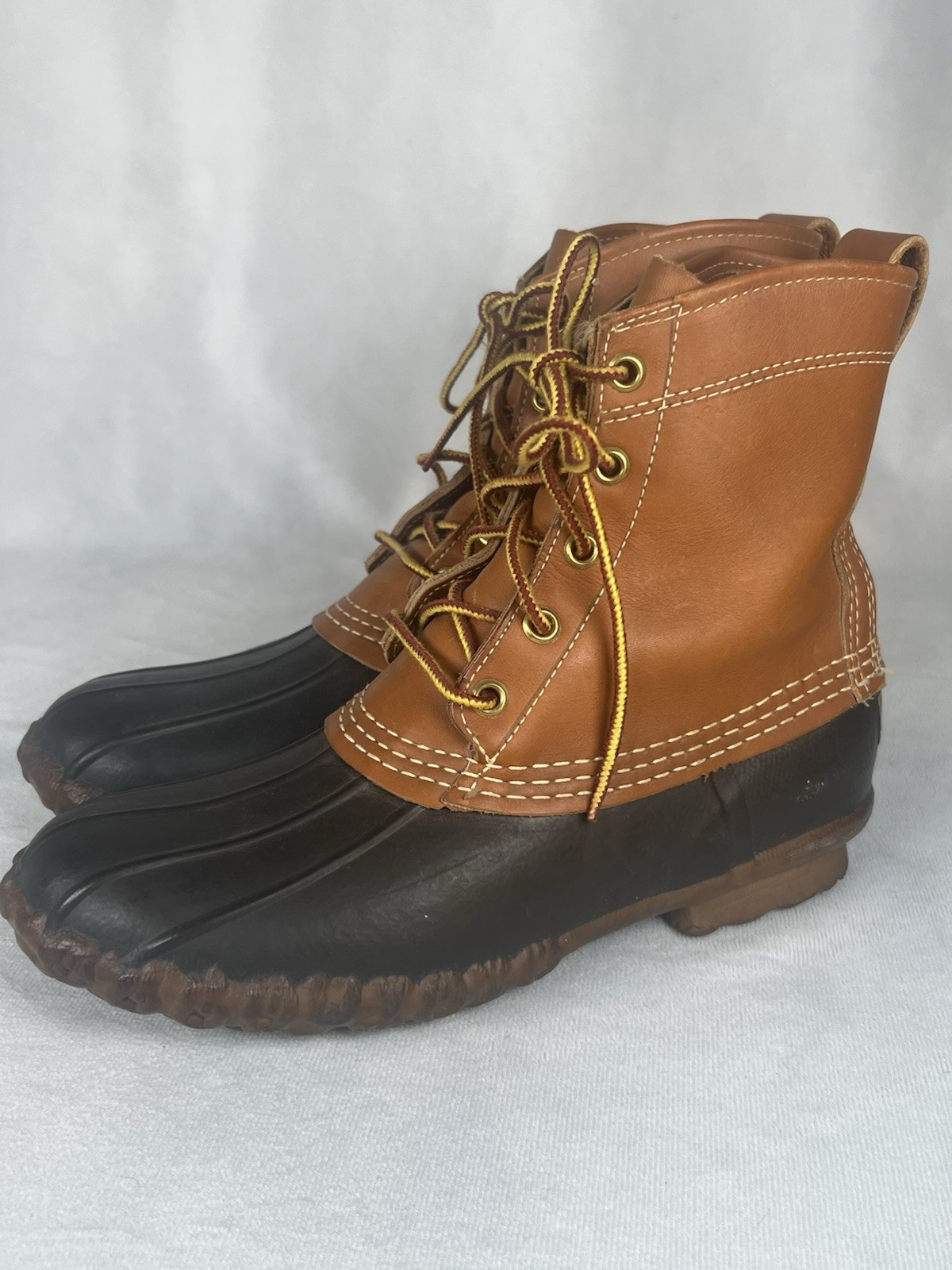 Vintage LL Bean Women’s Unlined Maine Hunting Shoe Duck Boots Brown Size 7