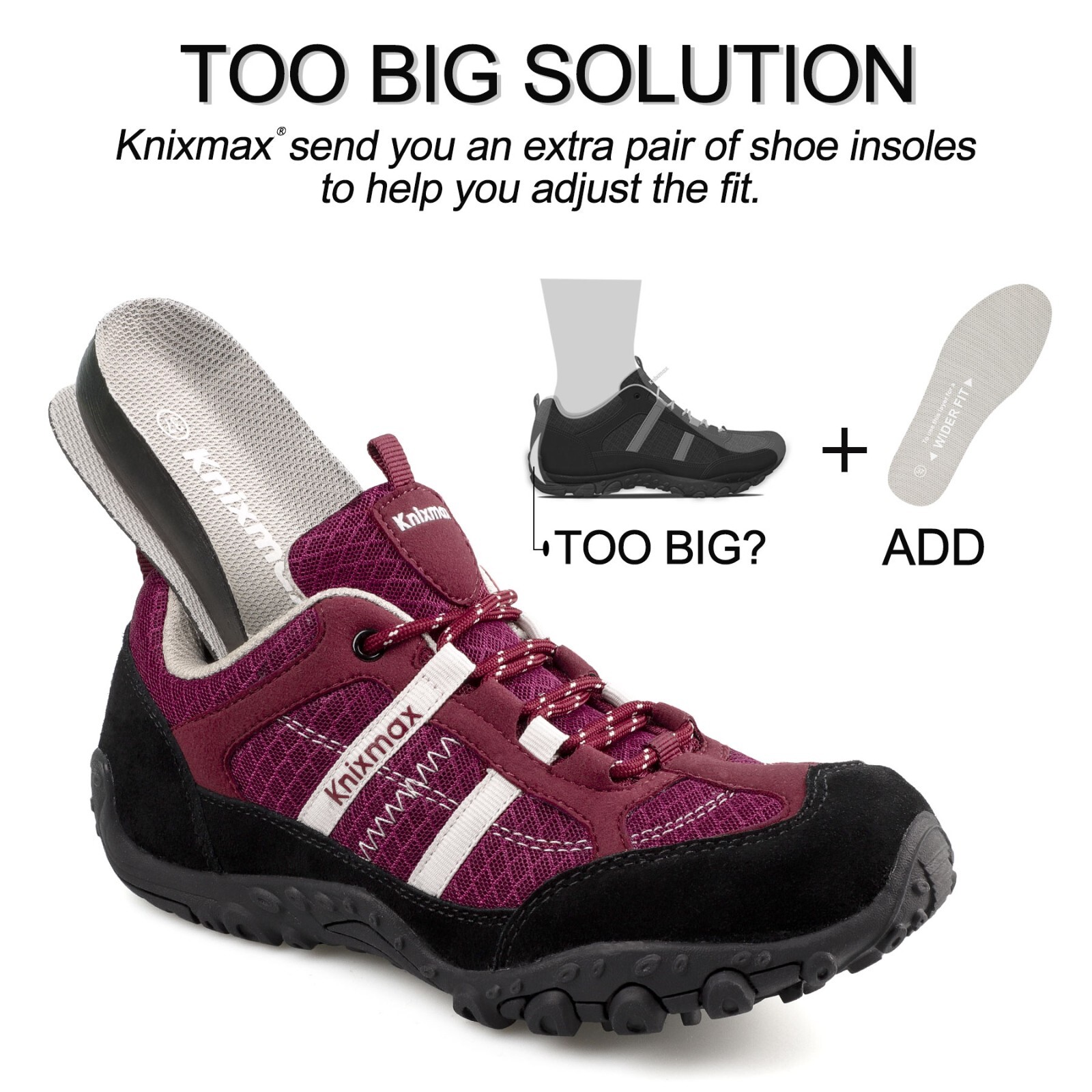 Knixmax Womens Hiking Shoes Non-Slip Climbing Trekking Sneakers Summer Hiker Sho