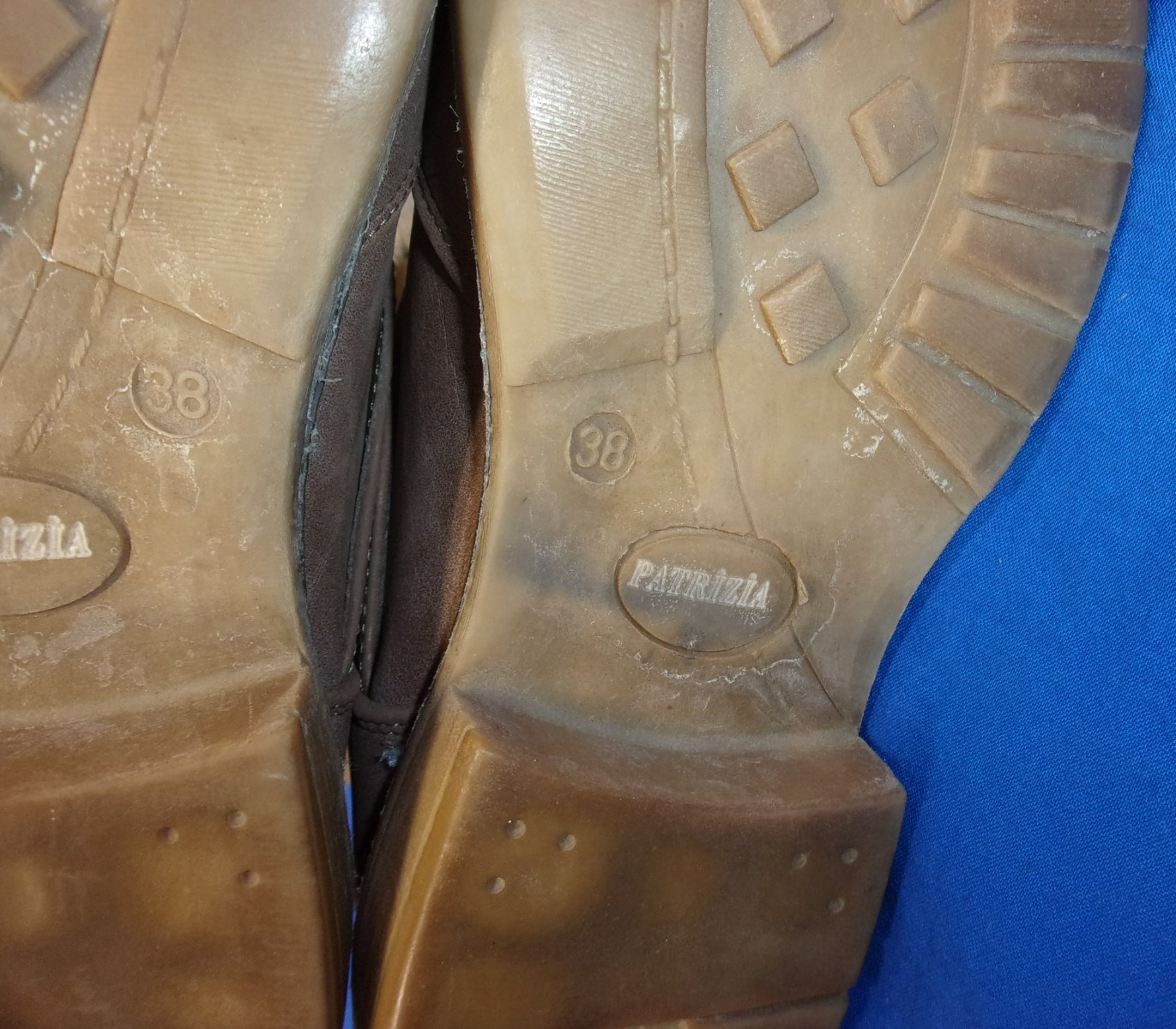 DESIGNER PATRIZIA by SPRING STEP FAUX FUR LINED WARM WINTER BROWN BOOTS SIZE 7.5