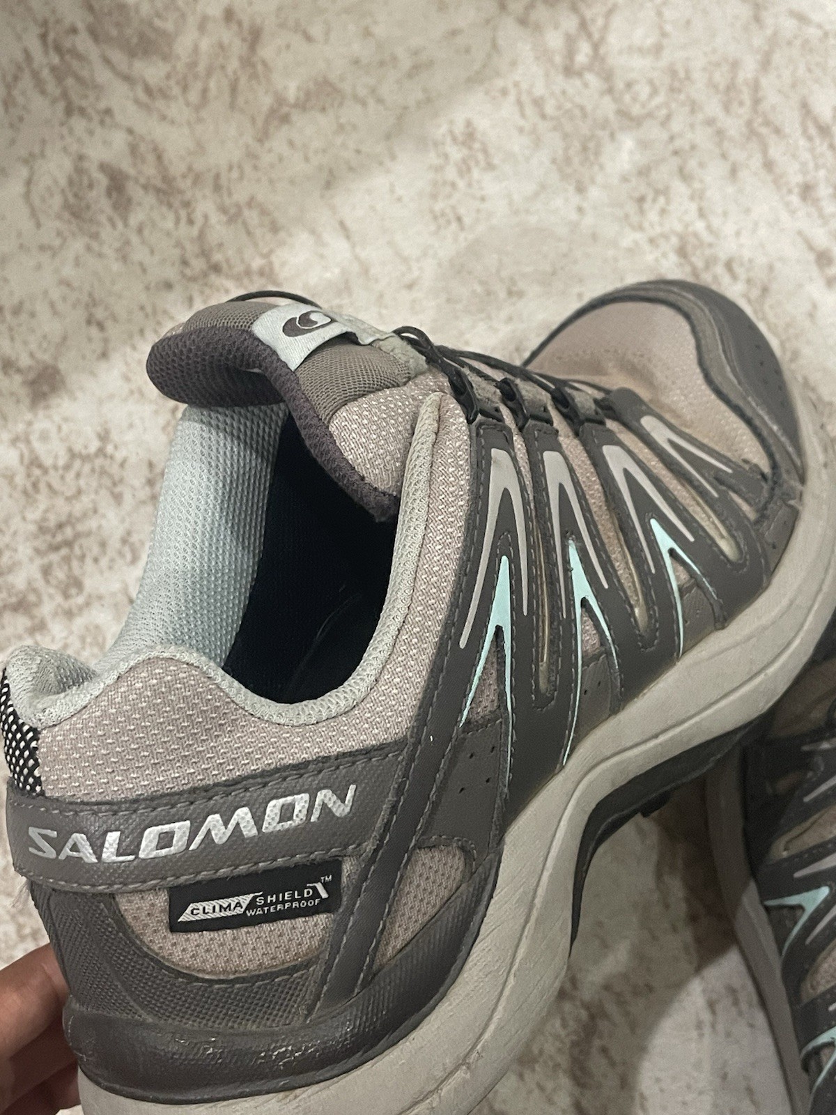 Salomon XA Comp 7 ClimaShield Waterproof Quicklace Trail Shoes US 7 Women’s