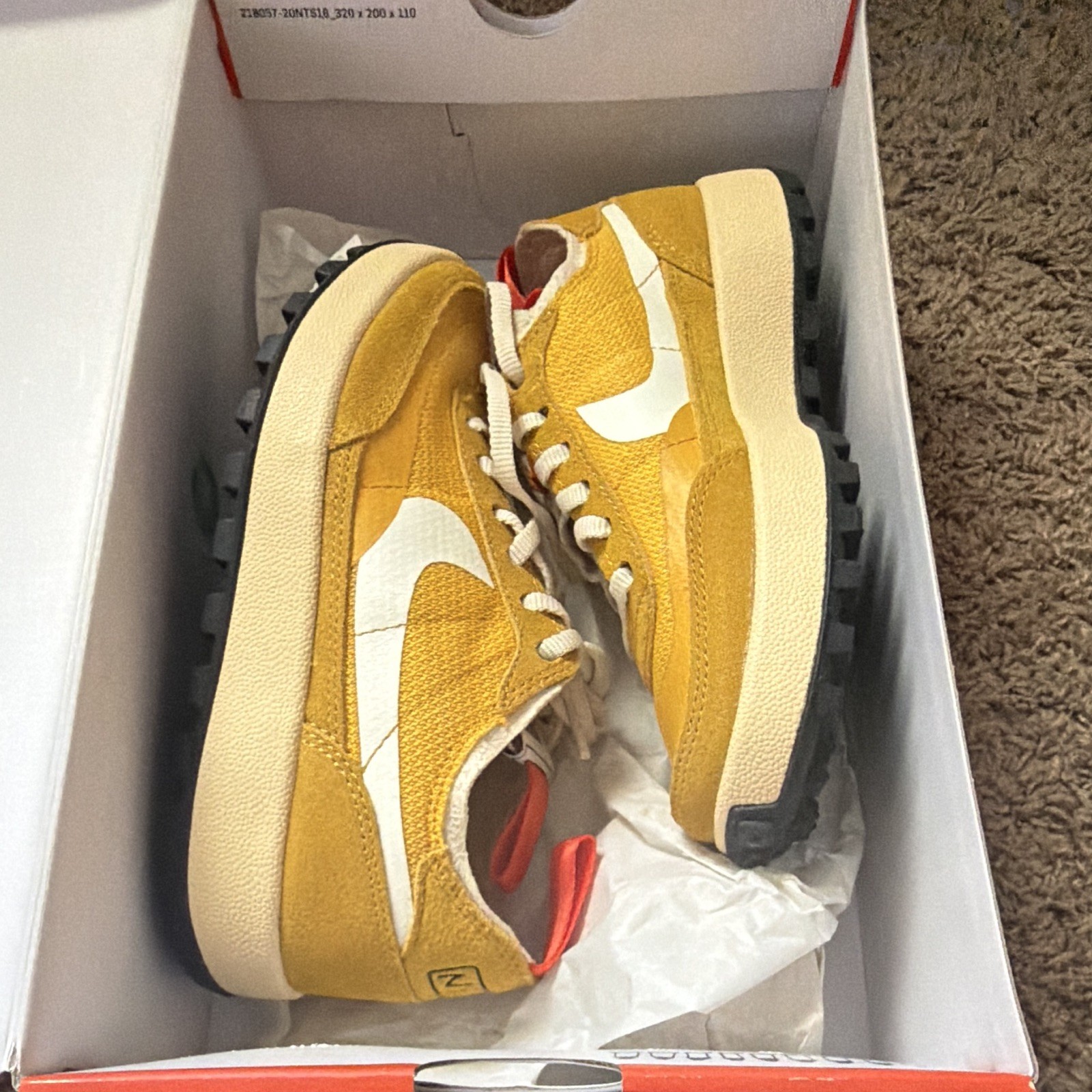 Nike Tom Sachs General Purpose Shoe Dark Sulfur DA6672-700 Sz 5W 3.5M