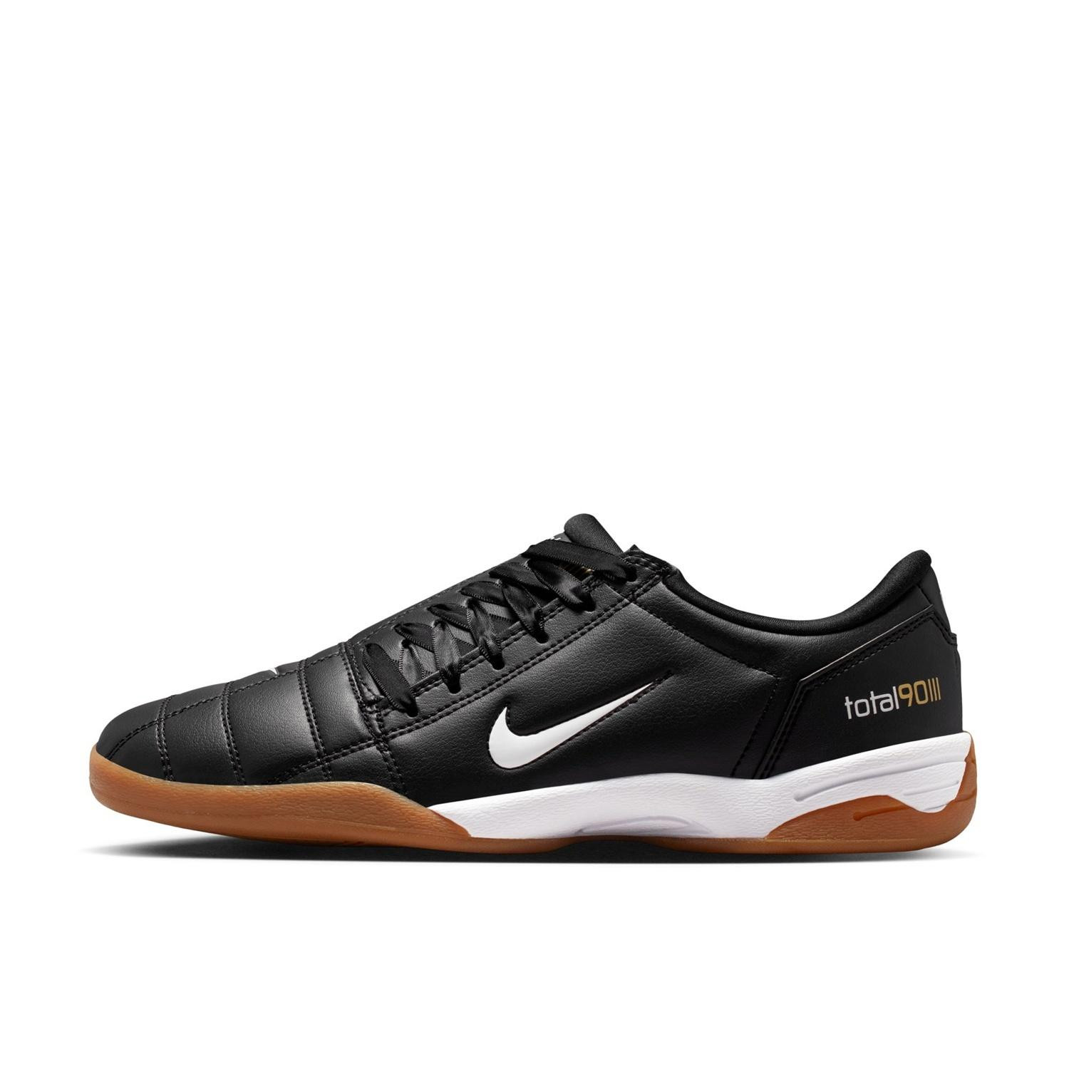 NIKE Women’s TOTAL 90 IO2387-001 Black White Gum med brown Mtlc gold