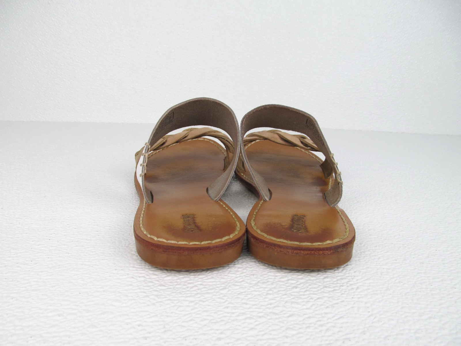 Soludos Slie Sandals White/Tan Leather Women’s size 9