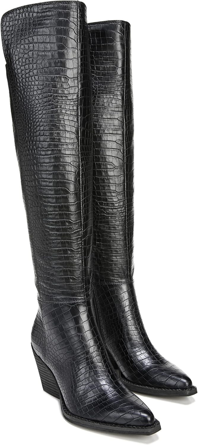 Zodiac Women’s Ronson Over-the-Knee Boot Black Croco 5M