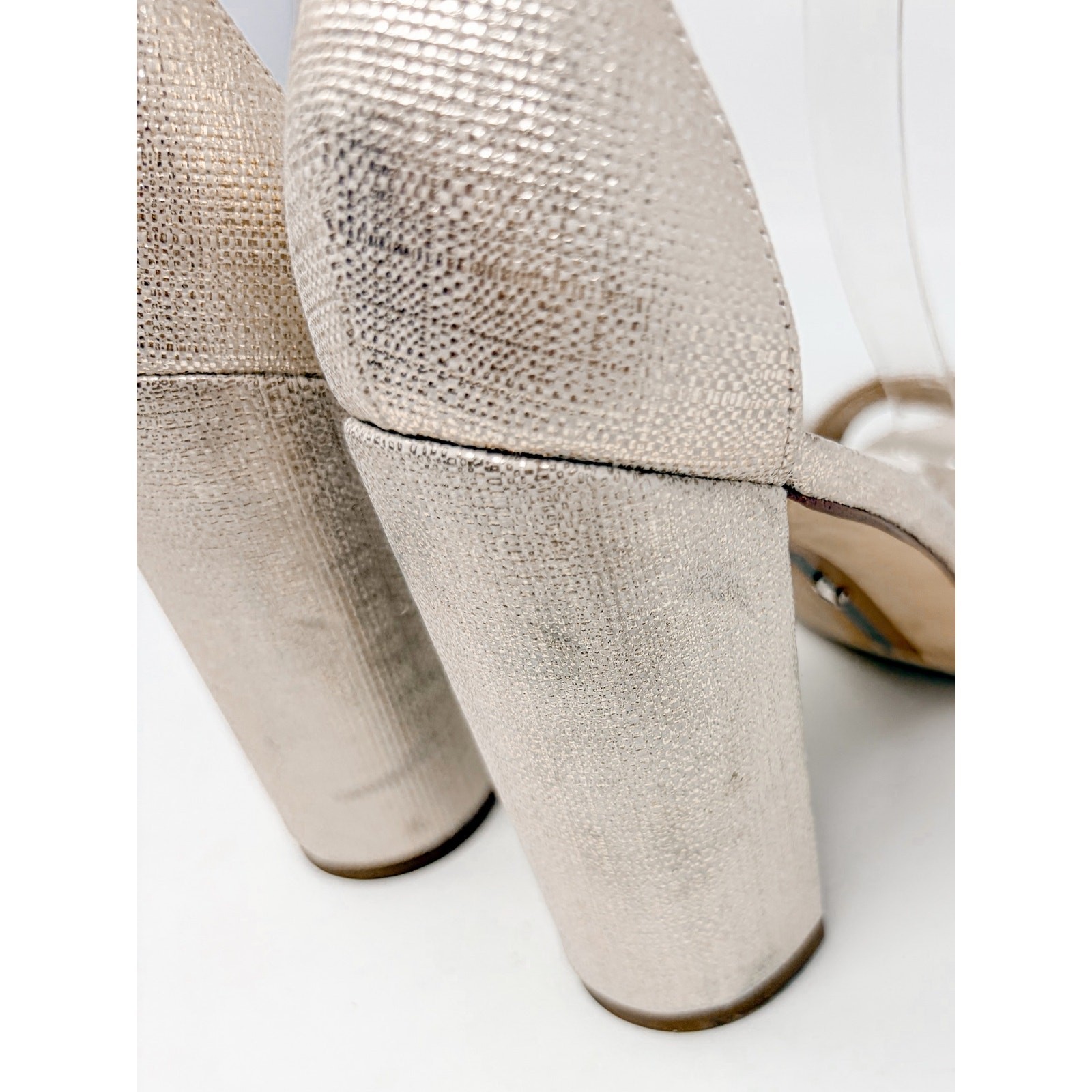 NEW Sam Edelman Yaro Ankle Strap Sandal Gold Metallic Size 6.5 MSRP $100