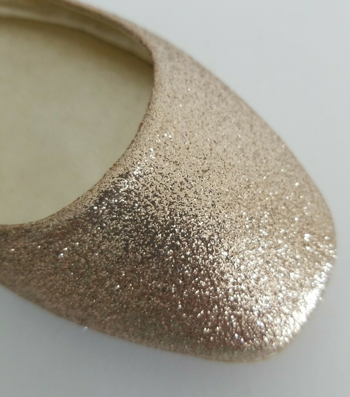 JIMMY CHOO WIT GOLD GLITTER LOGO WEDDING PARTY BALLET FLATS EU 35.5 I LOVE SHOES