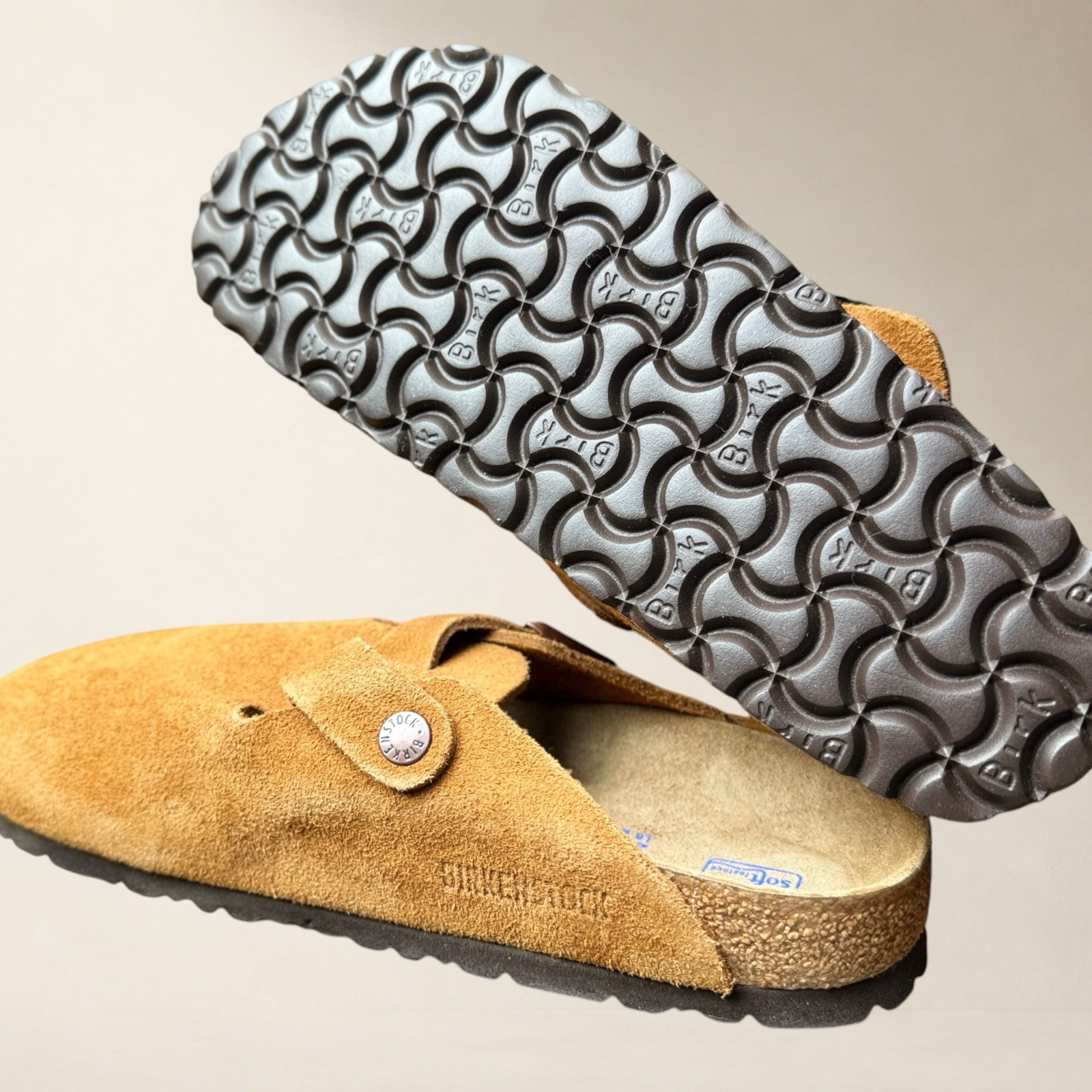 NEW Birkenstock Boston Clogs Suede Mink (EU 39 / Women 8 / Men 6) REGULAR FIT
