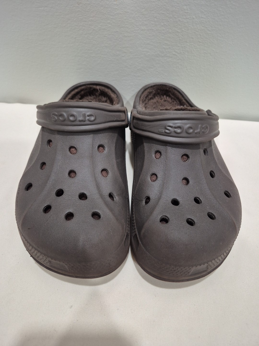 Crocs Baya Lined Brown Clogs Shoes Unisex Men’s 5/Women’s 7