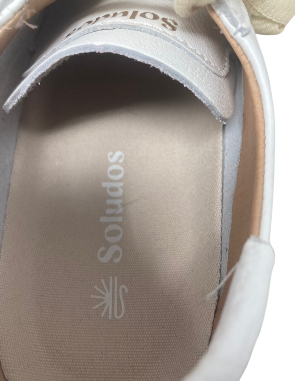 Soludos White Leather Sneakers Women’s Size 7 Ibiza Platform Shoes NEW