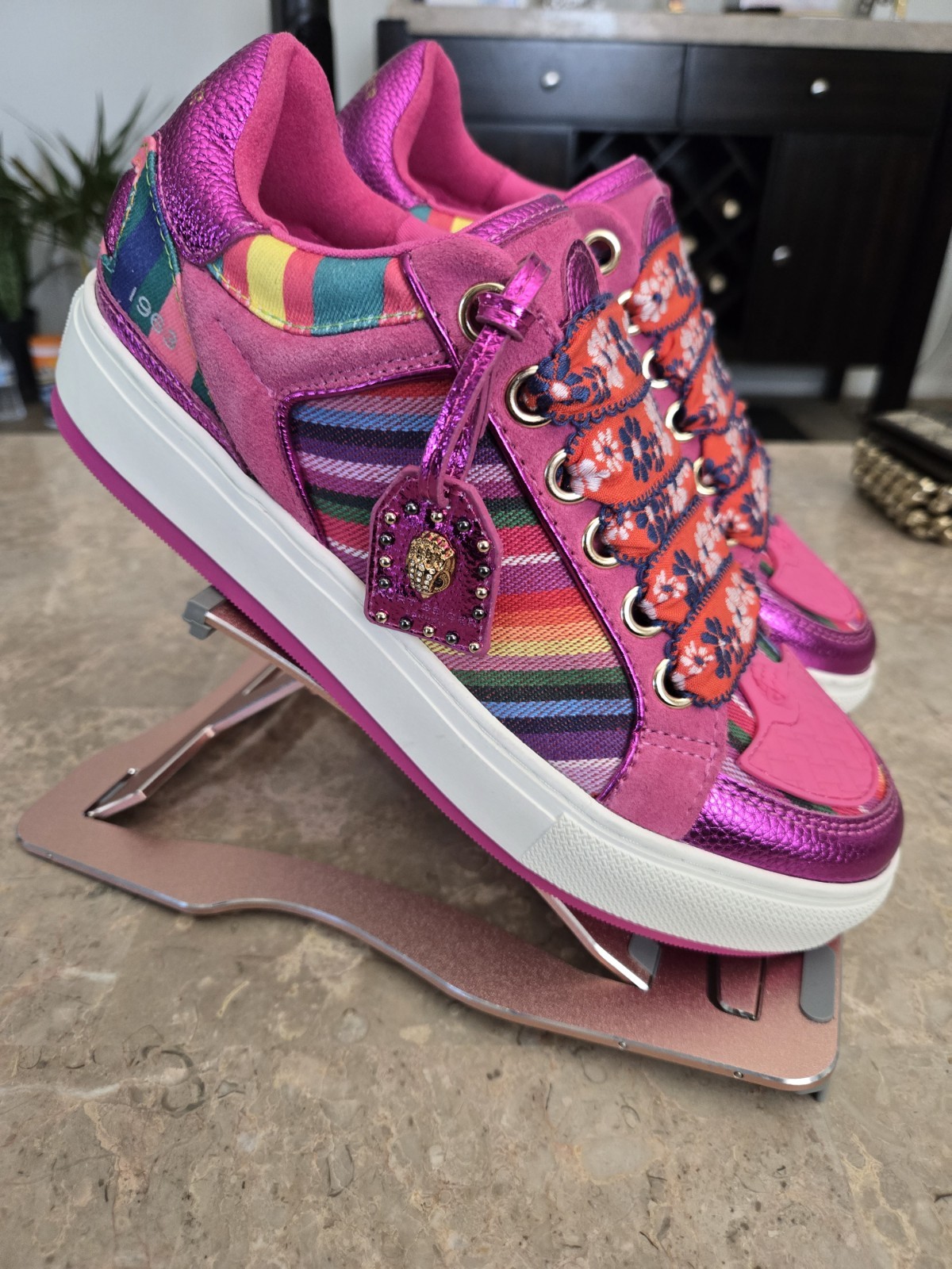 Kurt Geiger London Southbank Tag Platform Sneakers.  Size 40 – US 9