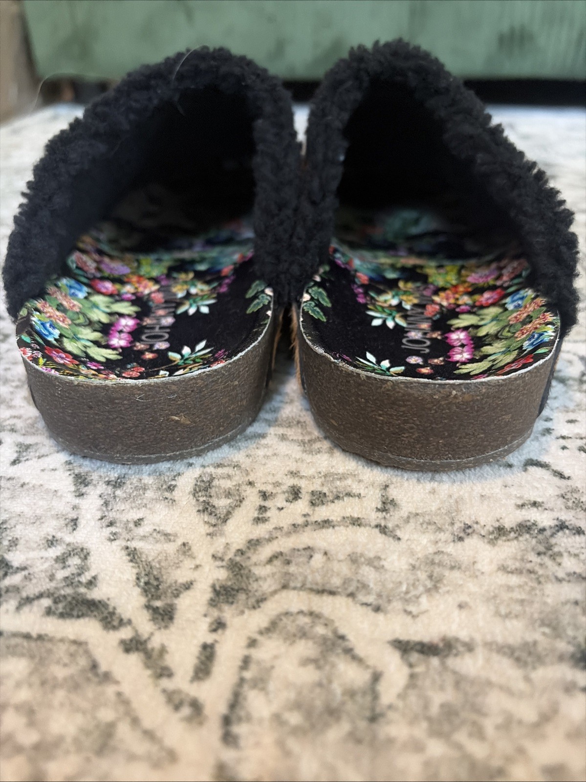 NWOB – Johnny Was Calf Hair Leopard Print Mule Shoes Size 8