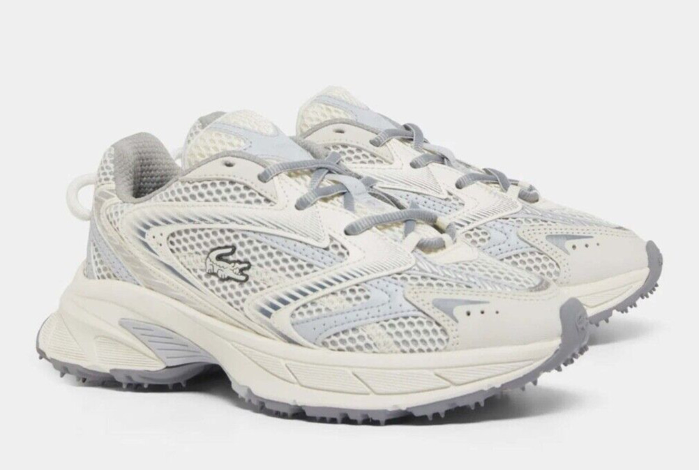 Lacoste L003 NEO SHOT Women’s Sneakers Off White / Grey. Sizes 5.5 to 10 USA
