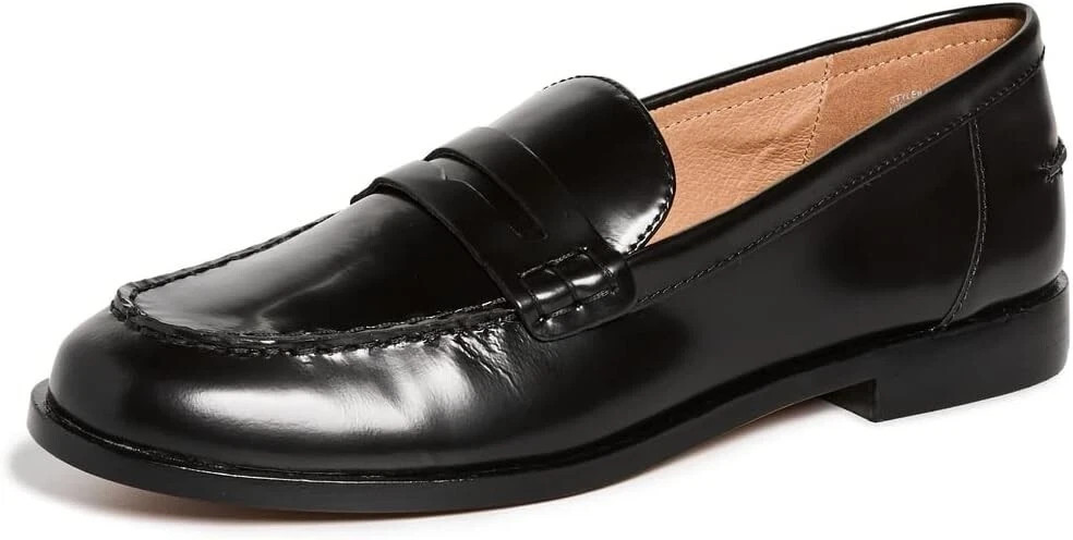 Women’s Madewell Penny Loafer In Leather True Black New Retail $148 SELECT SIZE