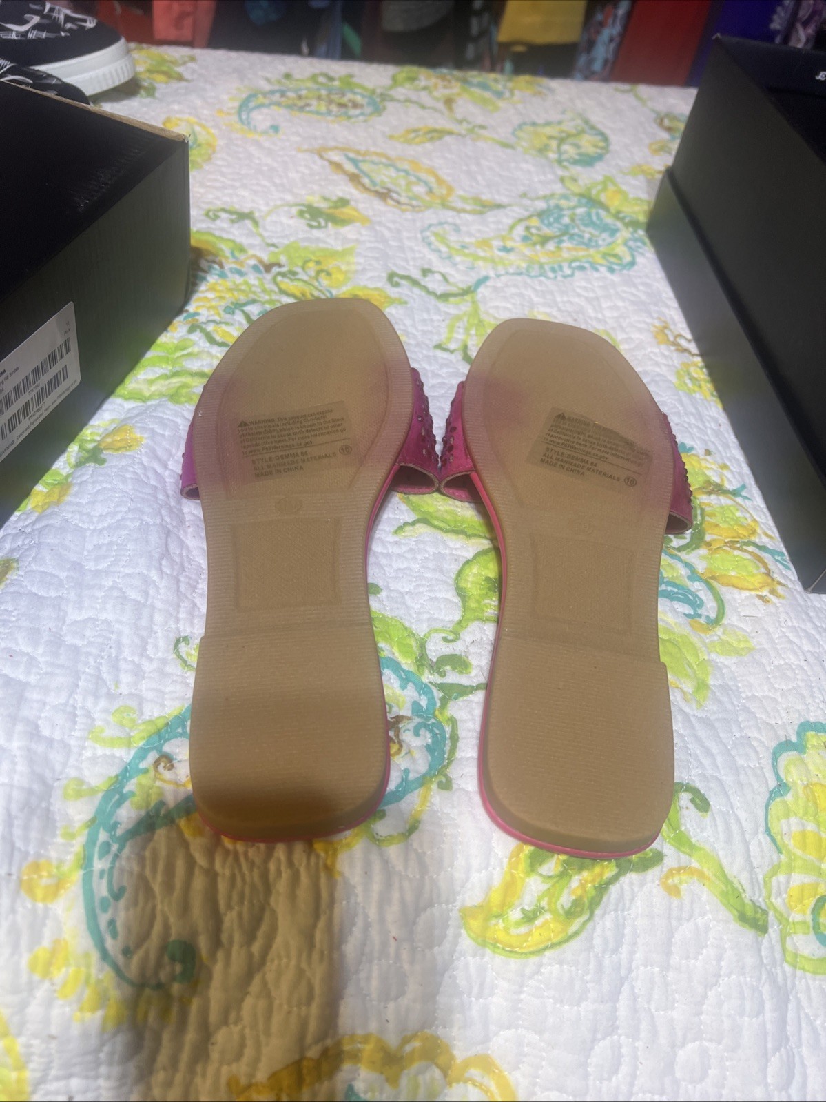 Women’s Fashion Nova Size 10 Pink FLIP FLOPS CASUAL SUMMER BEACH OPEN TOE SHOES
