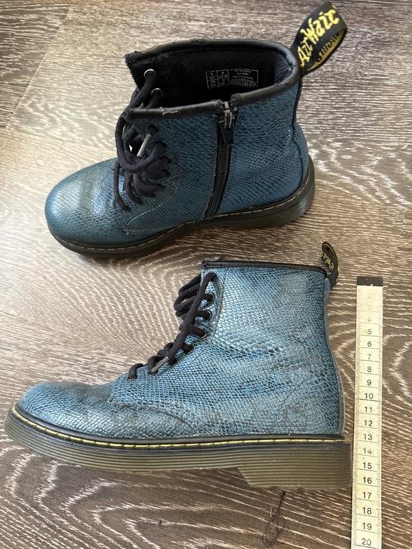women dr martens boots turquoise leather 36