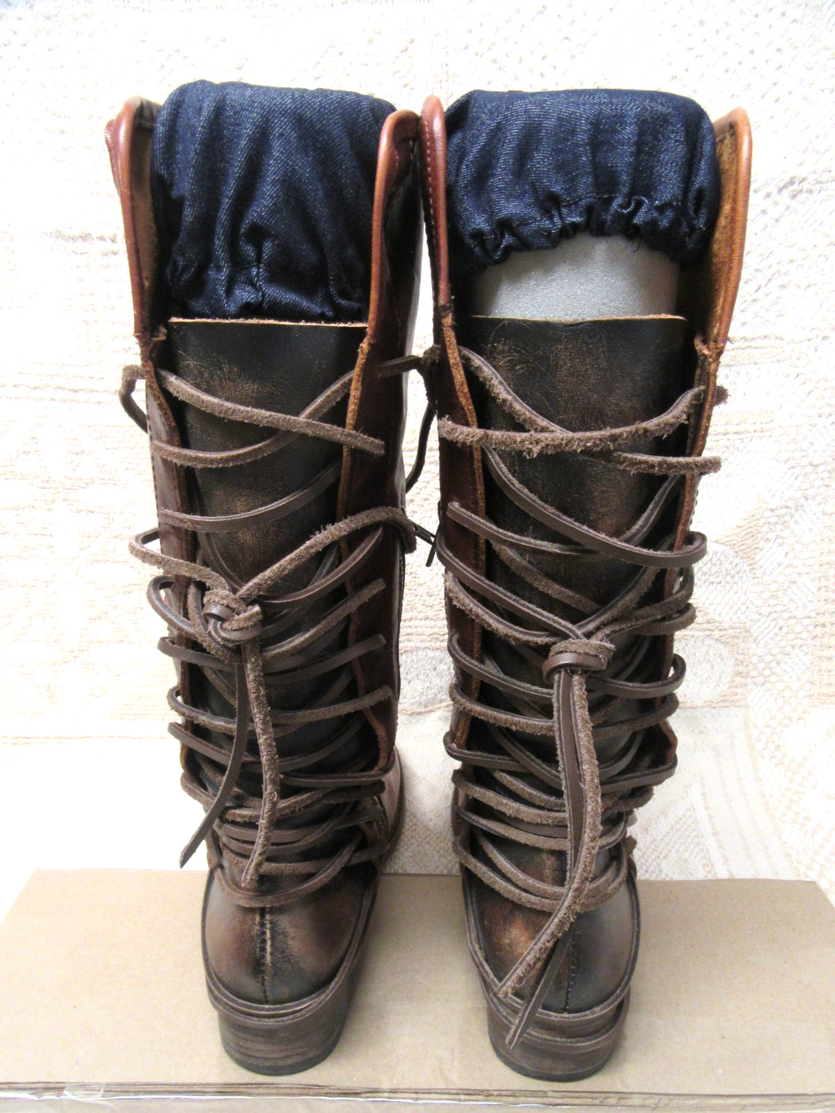 Freebird Boots By Steven Size 9 Diamond Knee High Gently Worn!! See Pics!!