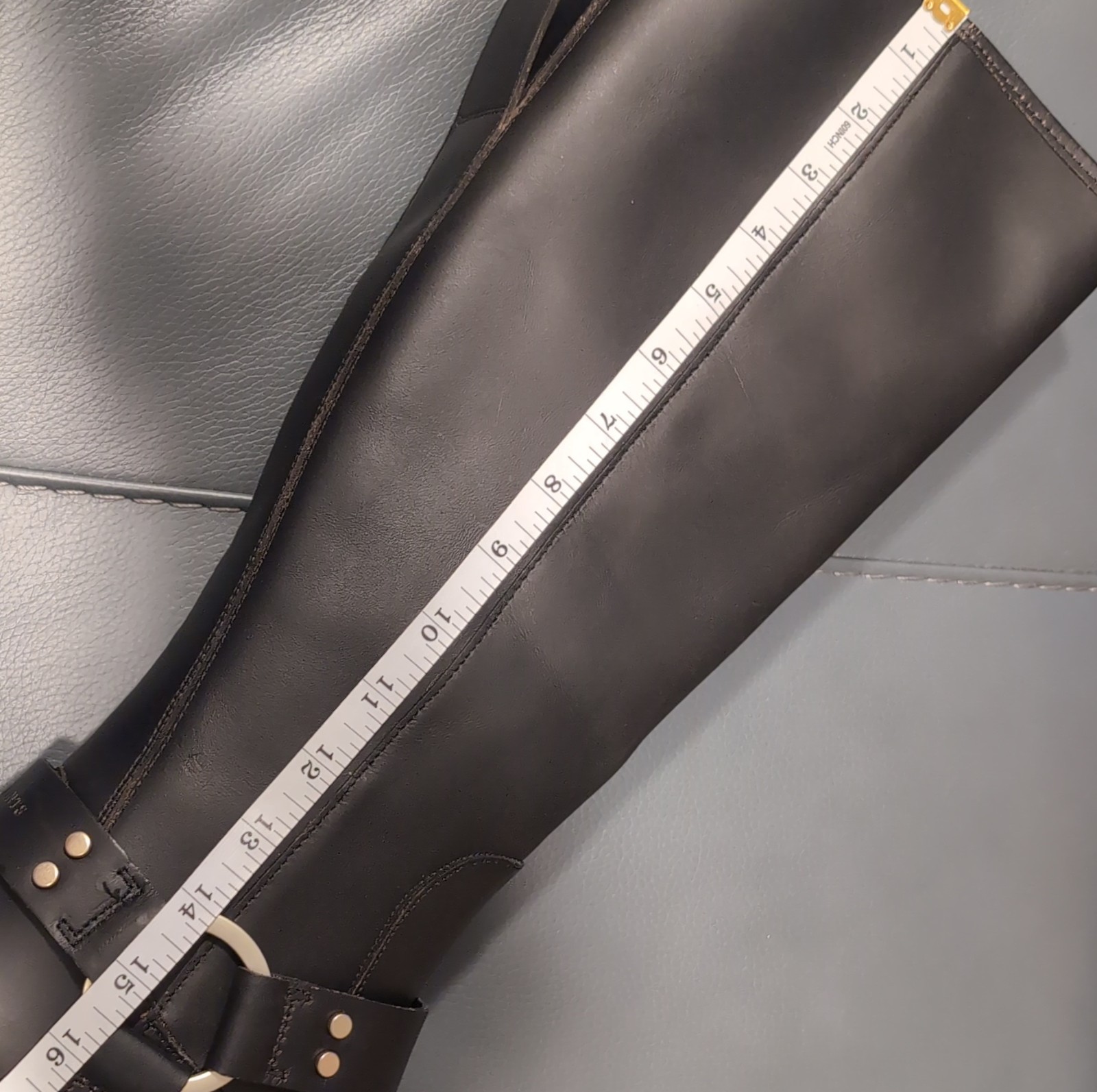 $499 AllSaints Jade Leather Biker Moto Buckle Harness Matrix Portugal Goth 10 40