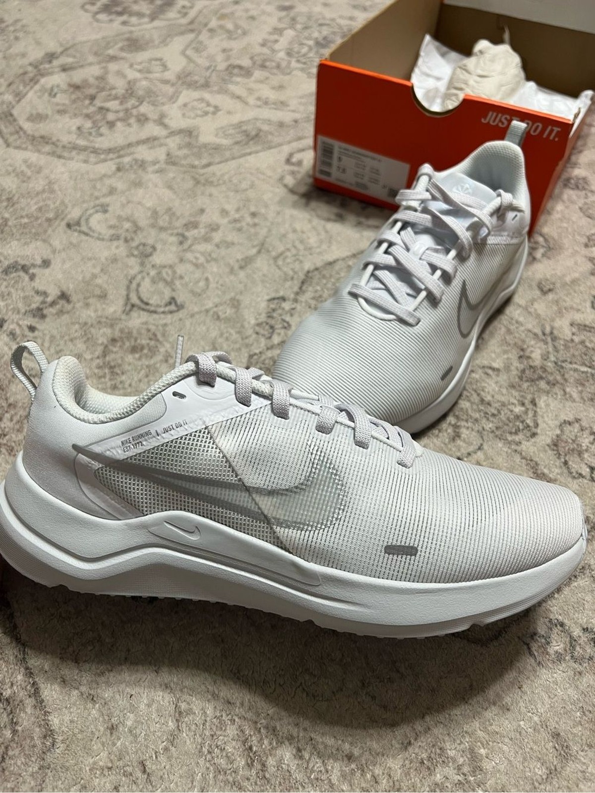 Nike Downshifter 12 Triple White Sneakers