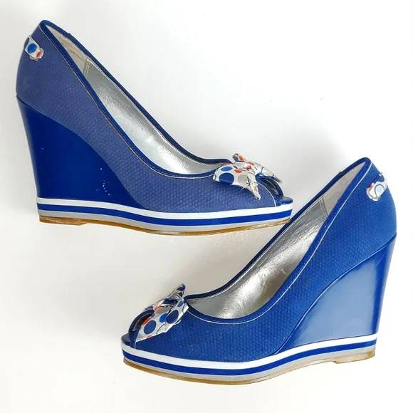NWOT Alfani Wedge Peep Toe Heel Pumps Size 9 | New Preppy Soft Girl Going Out