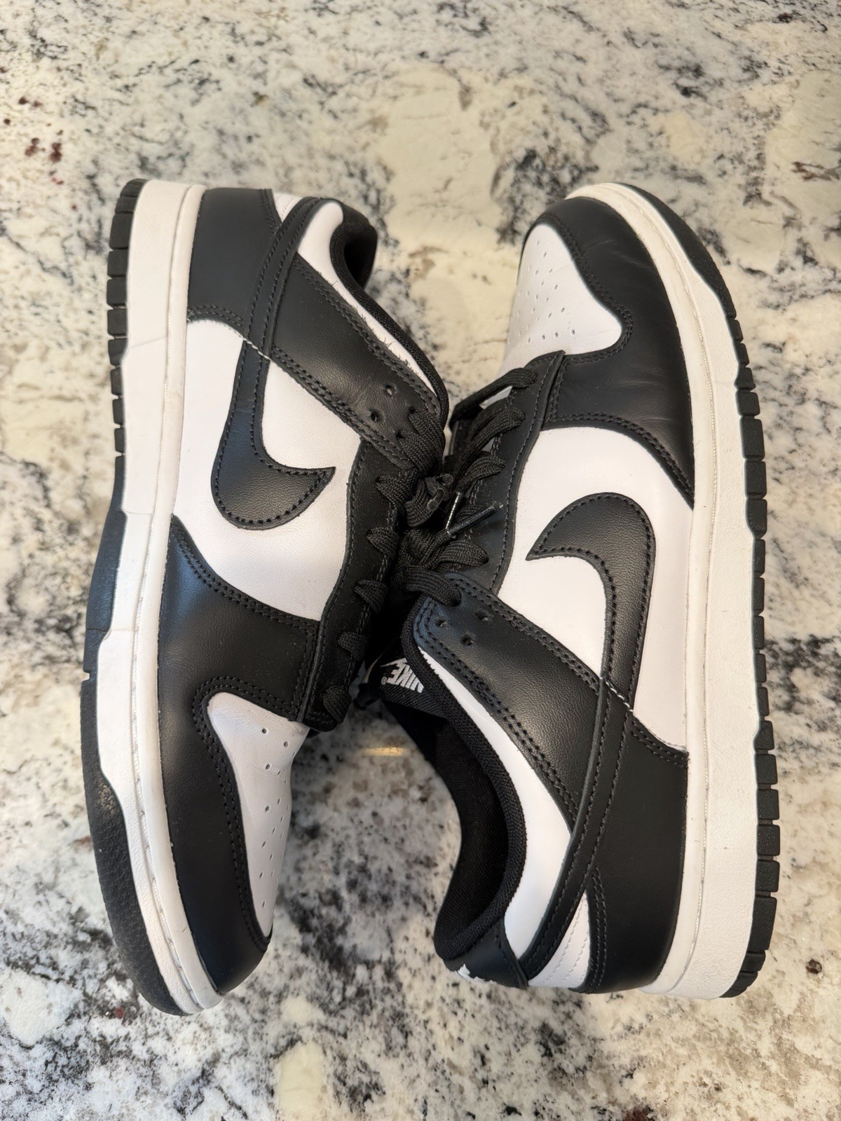 Nike Dunk Low “Panda” Black White Leather Style #DD1391-100 Men’s Sz 10.5