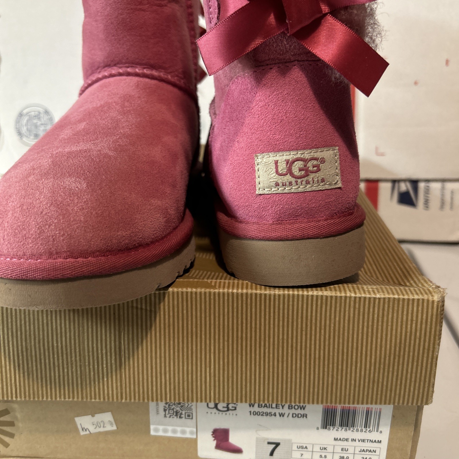 Ugg Australia Bailey Bow Sheepskin Boots Women’s Size US 7 (1002954) DDR